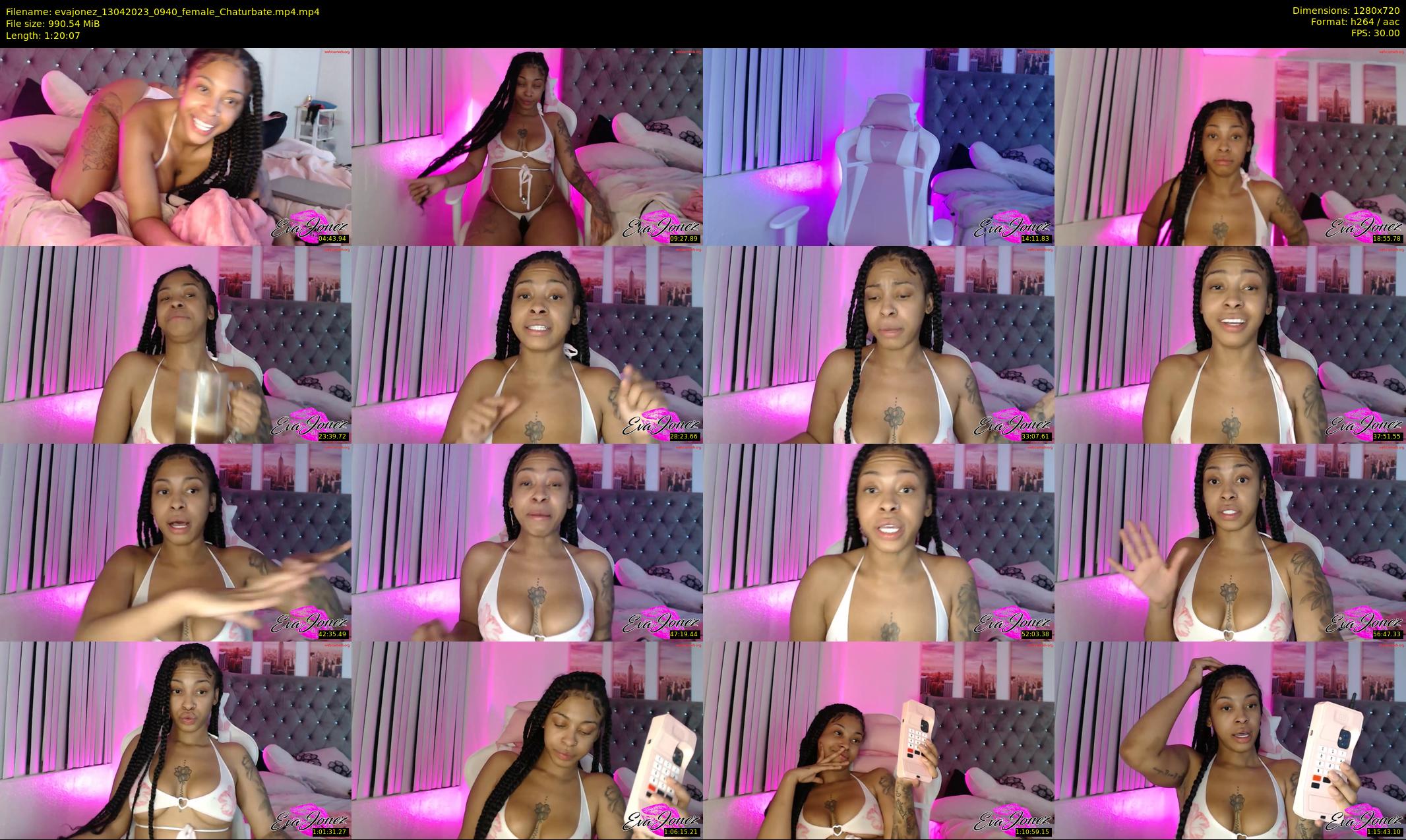 evajonez — 81 minute Chaturbate female cam show recording, 720p, Apr 13, 2023