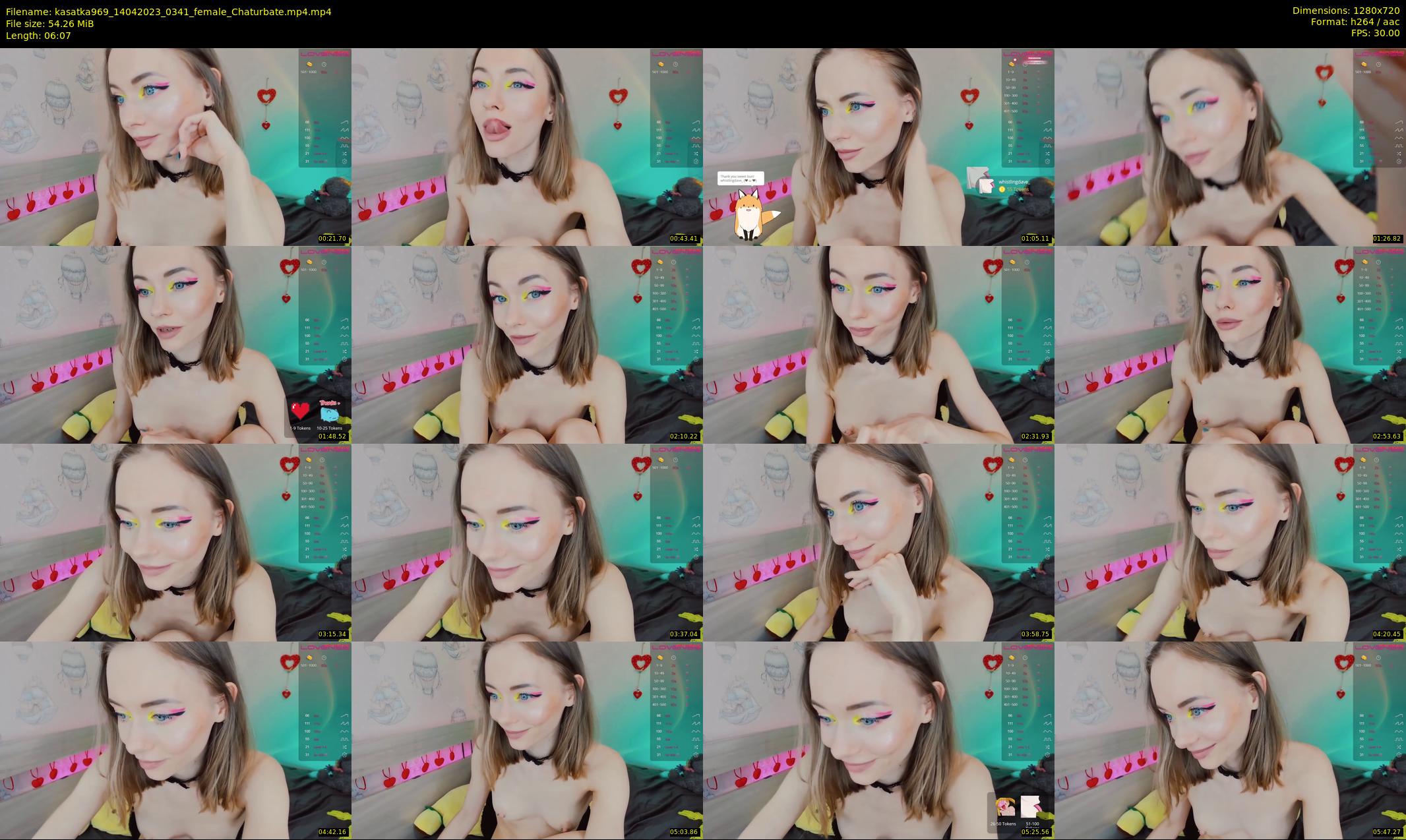 kasatka969 — 7 minute Chaturbate female cam show recording, 720p, Apr 14, 2023