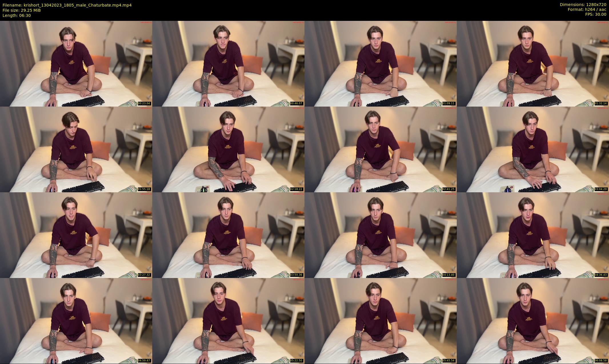 krishort — 7 minute Chaturbate male cam show recording, 720p, Apr 13, 2023