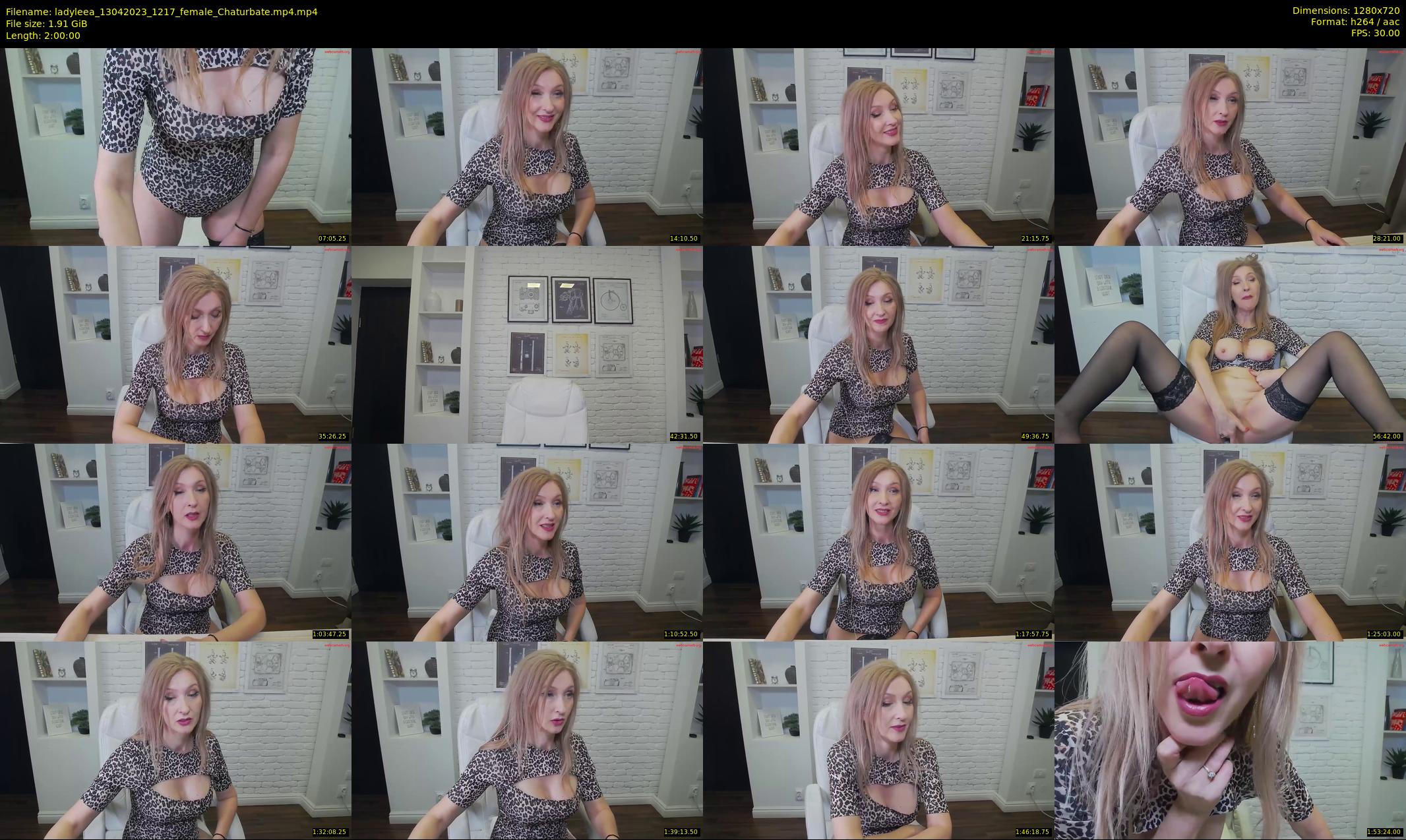 ladyleea — 120 minute Chaturbate female cam show recording, 720p, Apr 13, 2023