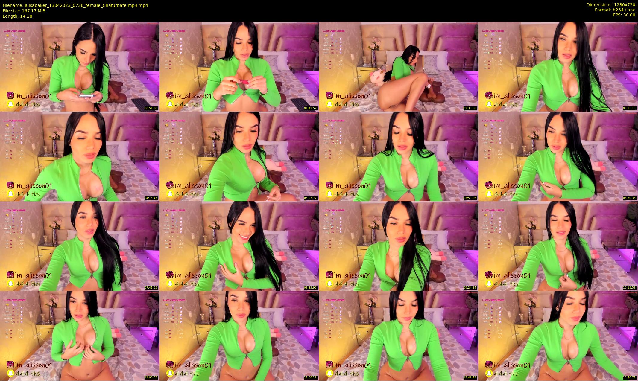 luisabaker — 15 minute Chaturbate female cam show recording, 720p, Apr 13, 2023