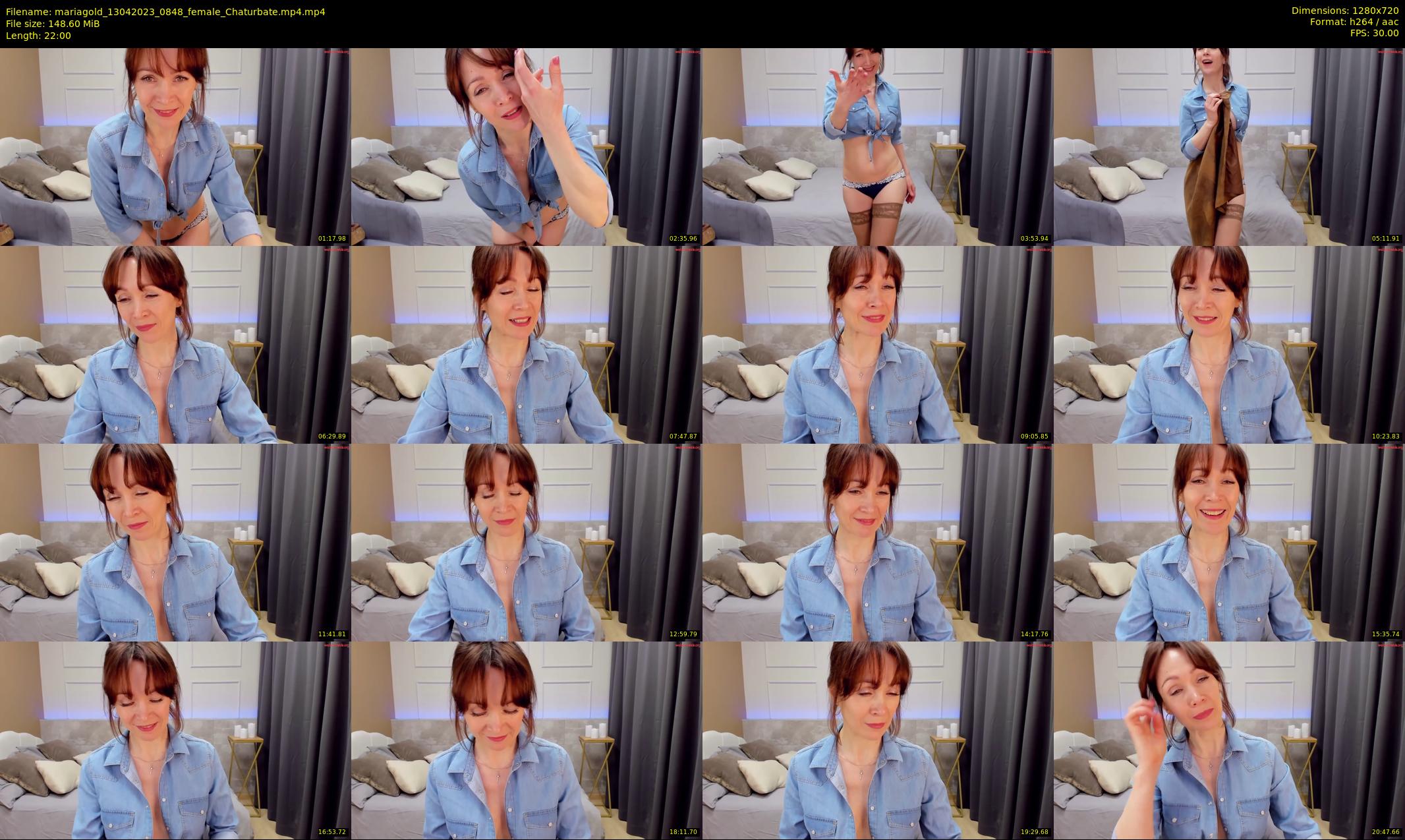 mariagold — 22 minute Chaturbate female cam show recording, 720p, Apr 13, 2023