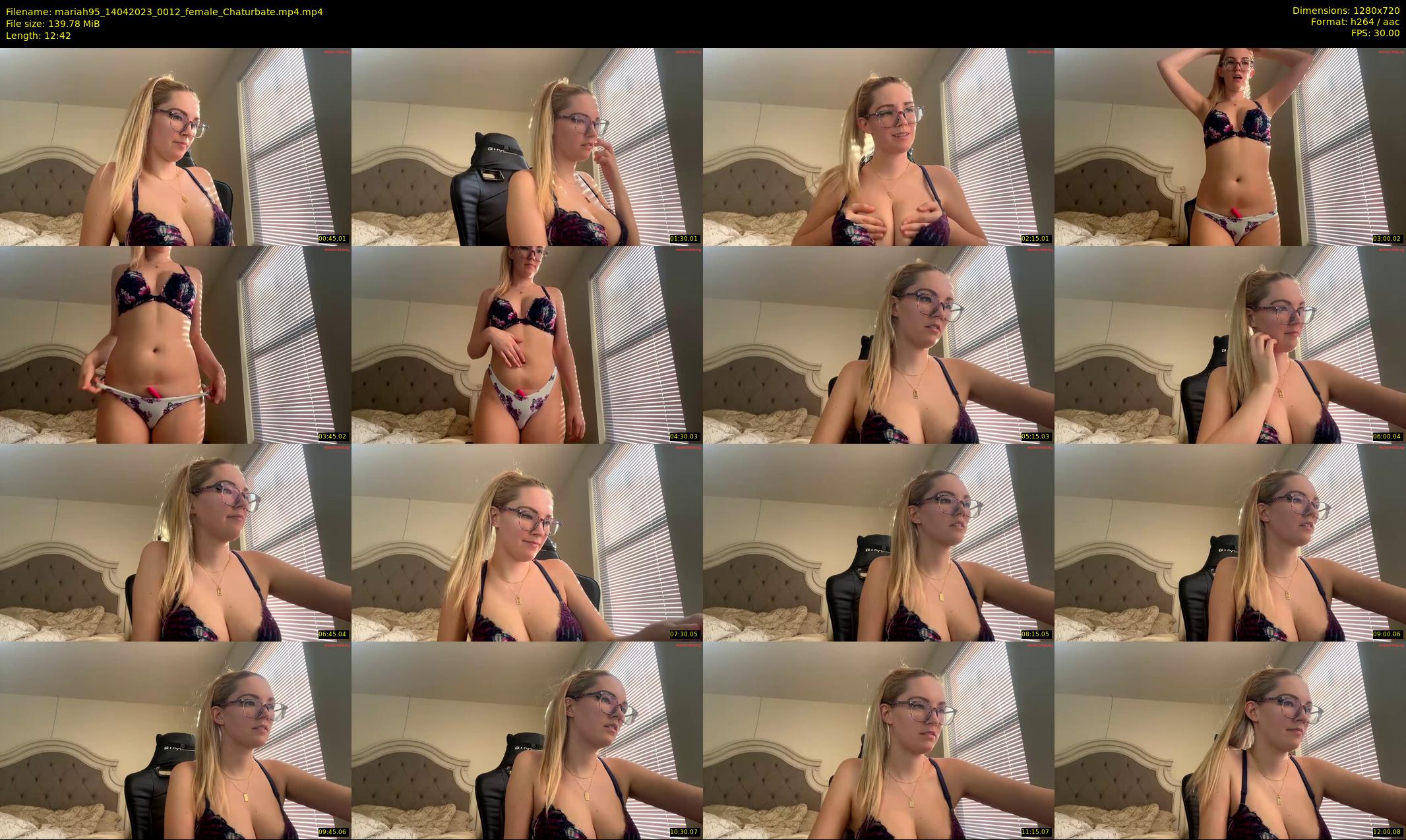 mariah95 — 13 minute Chaturbate female cam show recording, 720p, Apr 14, 2023