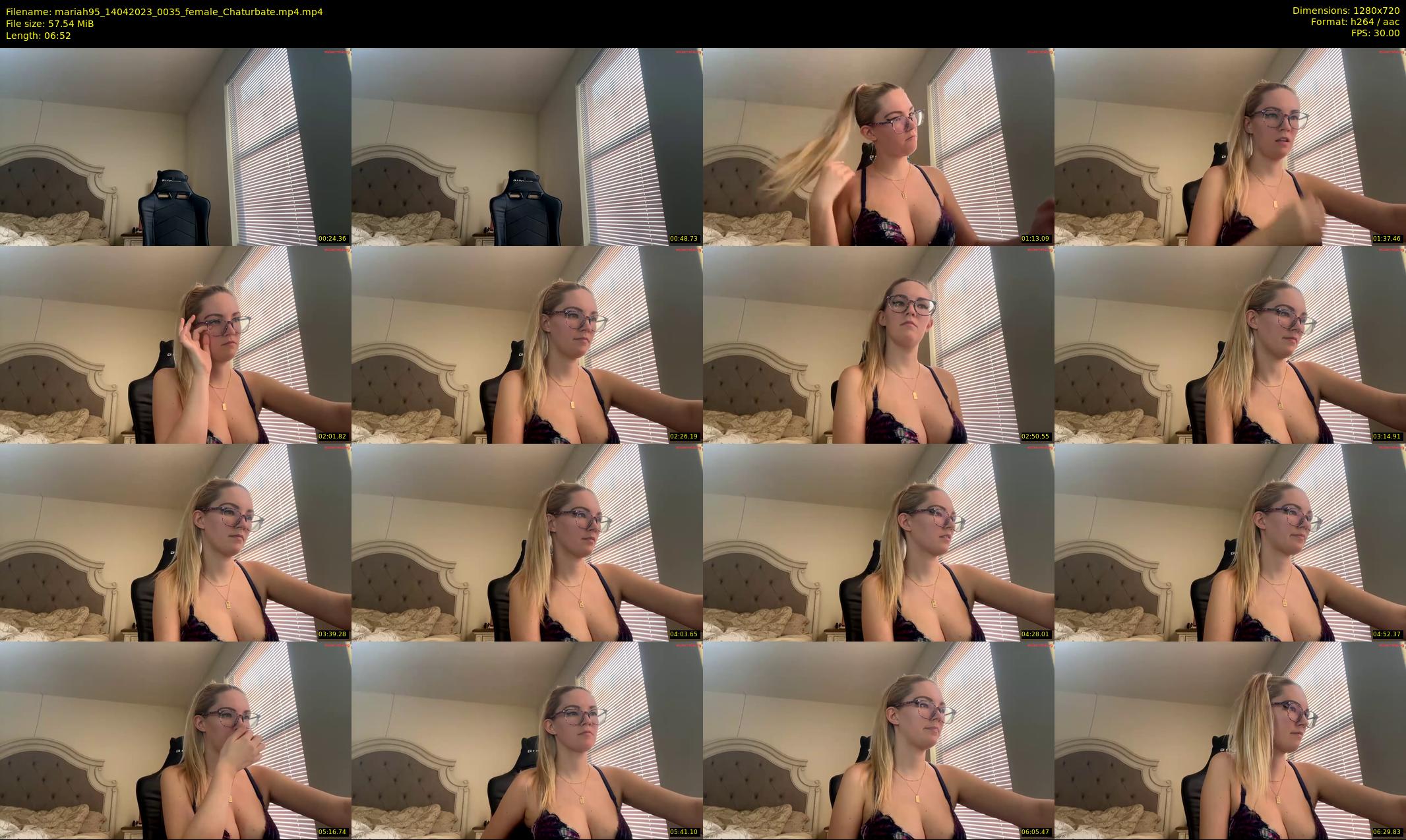 mariah95 — 7 minute Chaturbate female cam show recording, 720p, Apr 14, 2023