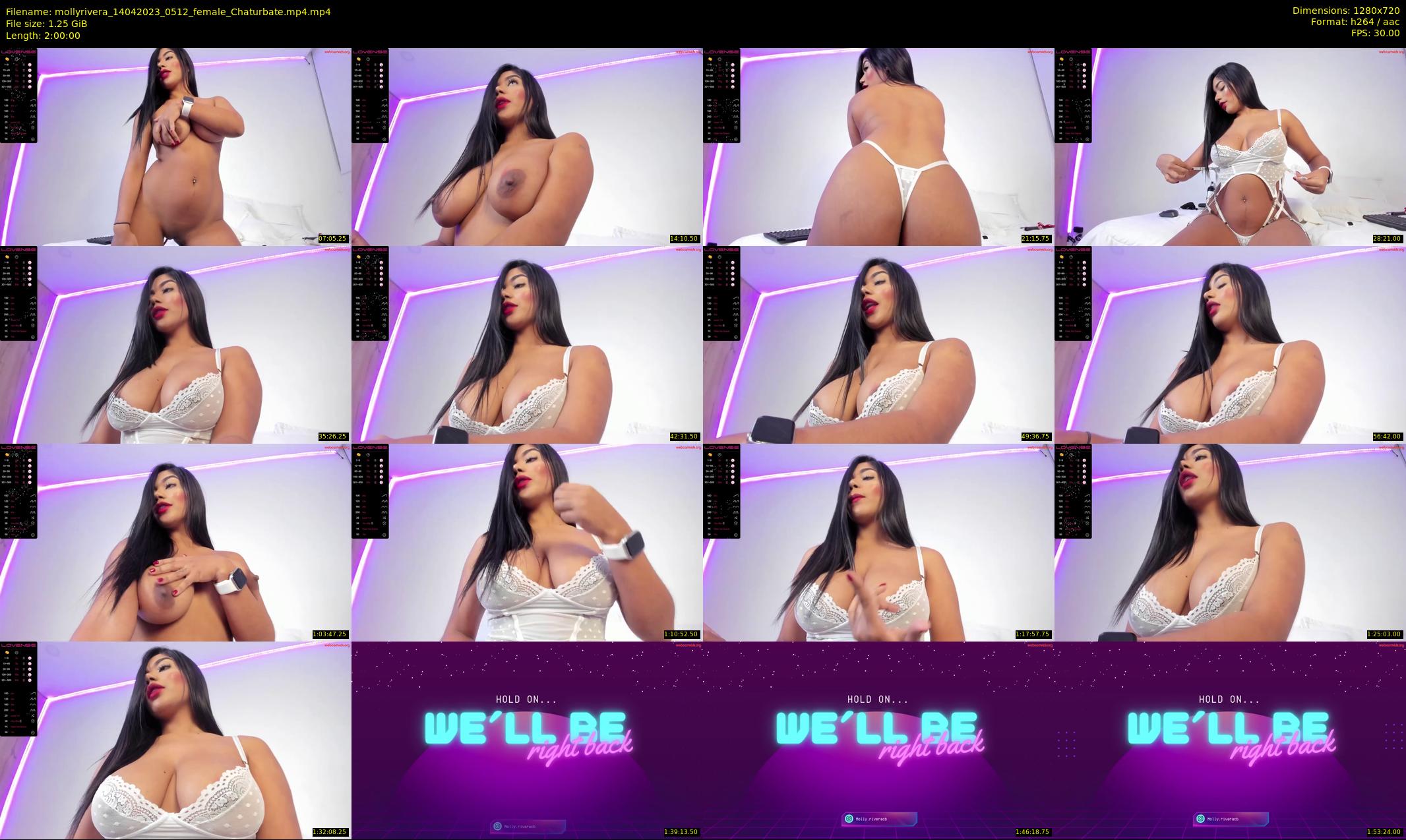 mollyrivera — 120 minute Chaturbate female cam show recording, 720p, Apr 14, 2023