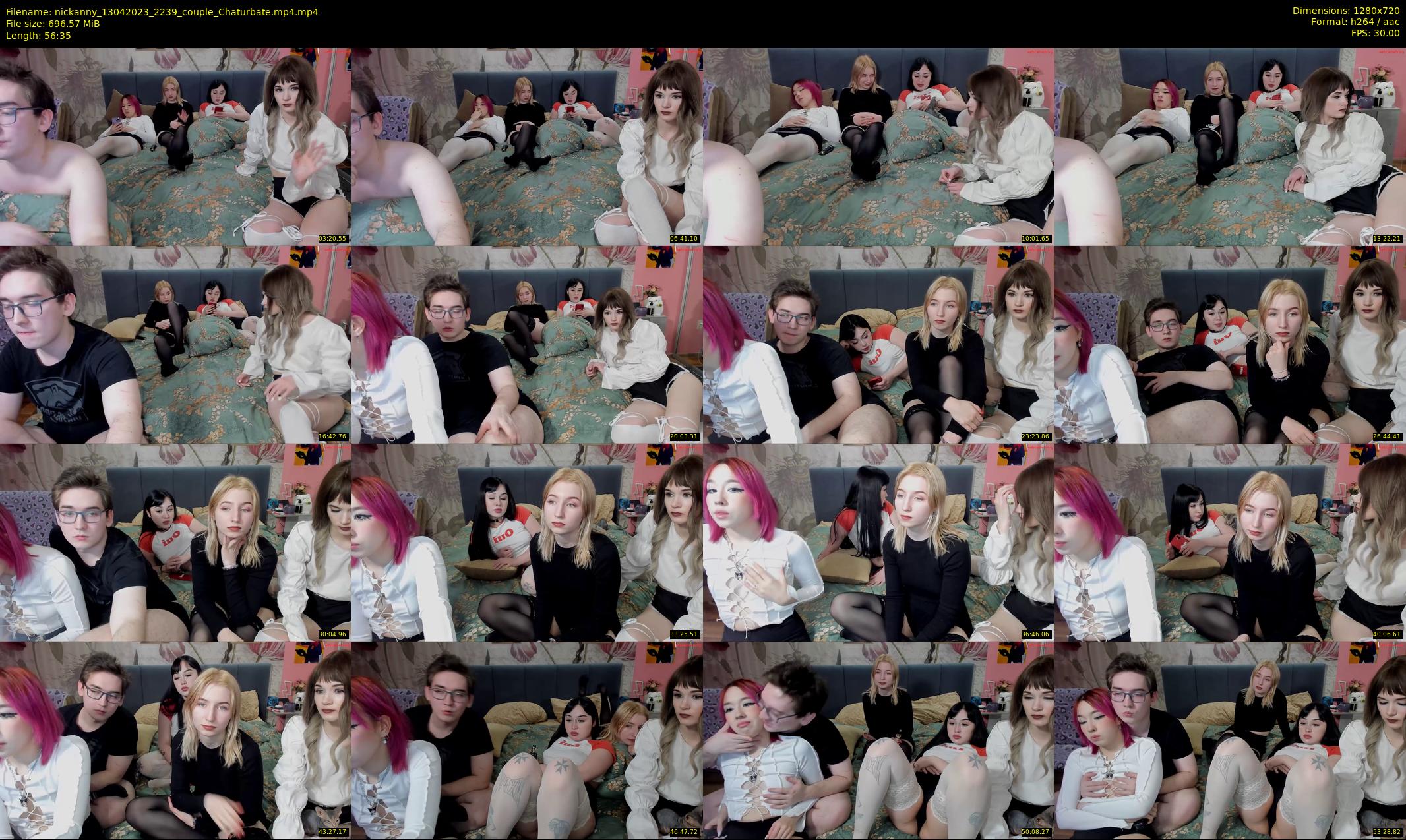 nickanny — 57 minute Chaturbate couple cam show recording, 720p, Apr 13, 2023