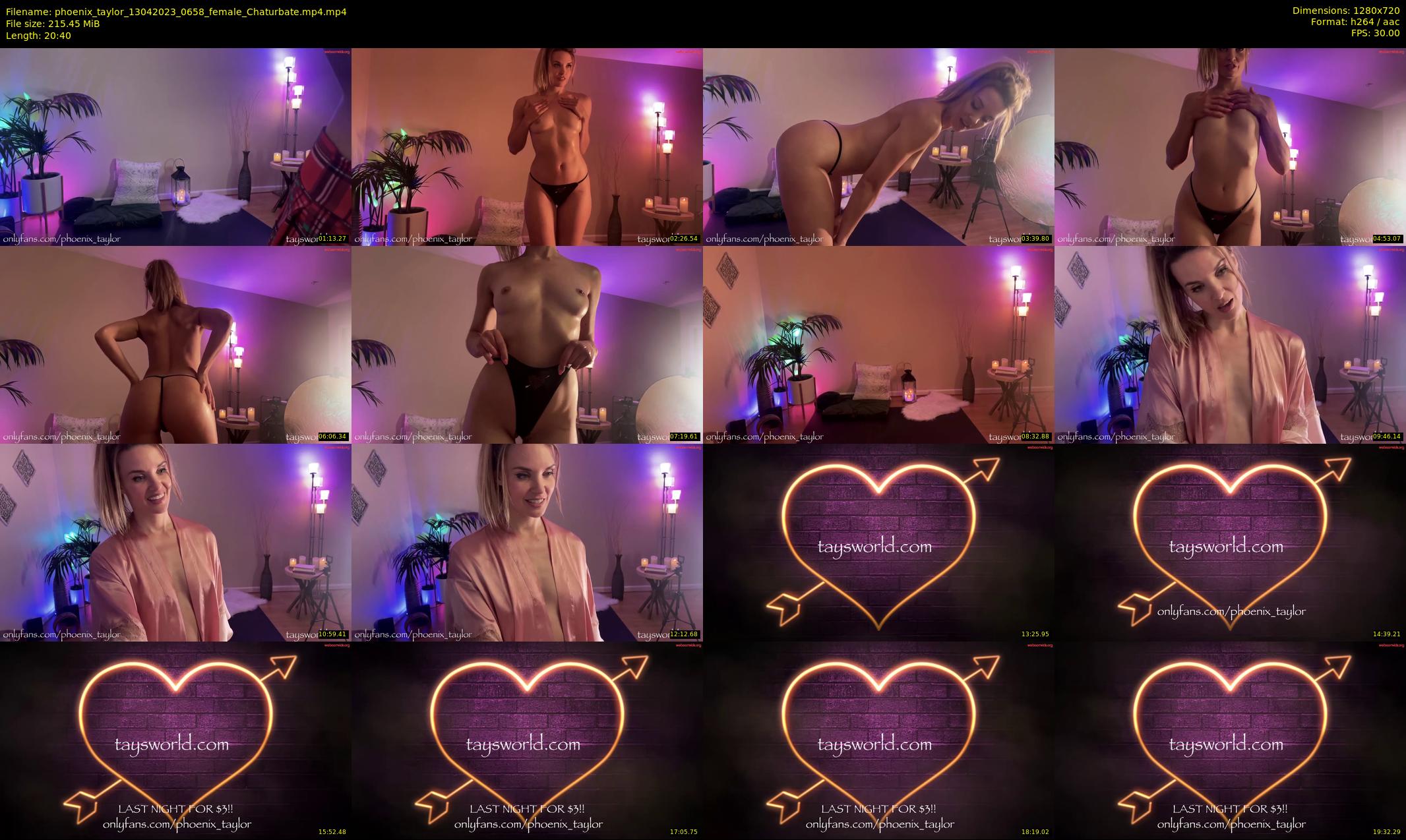 phoenix_taylor — 21 minute Chaturbate female cam show recording, 720p, Apr 13, 2023