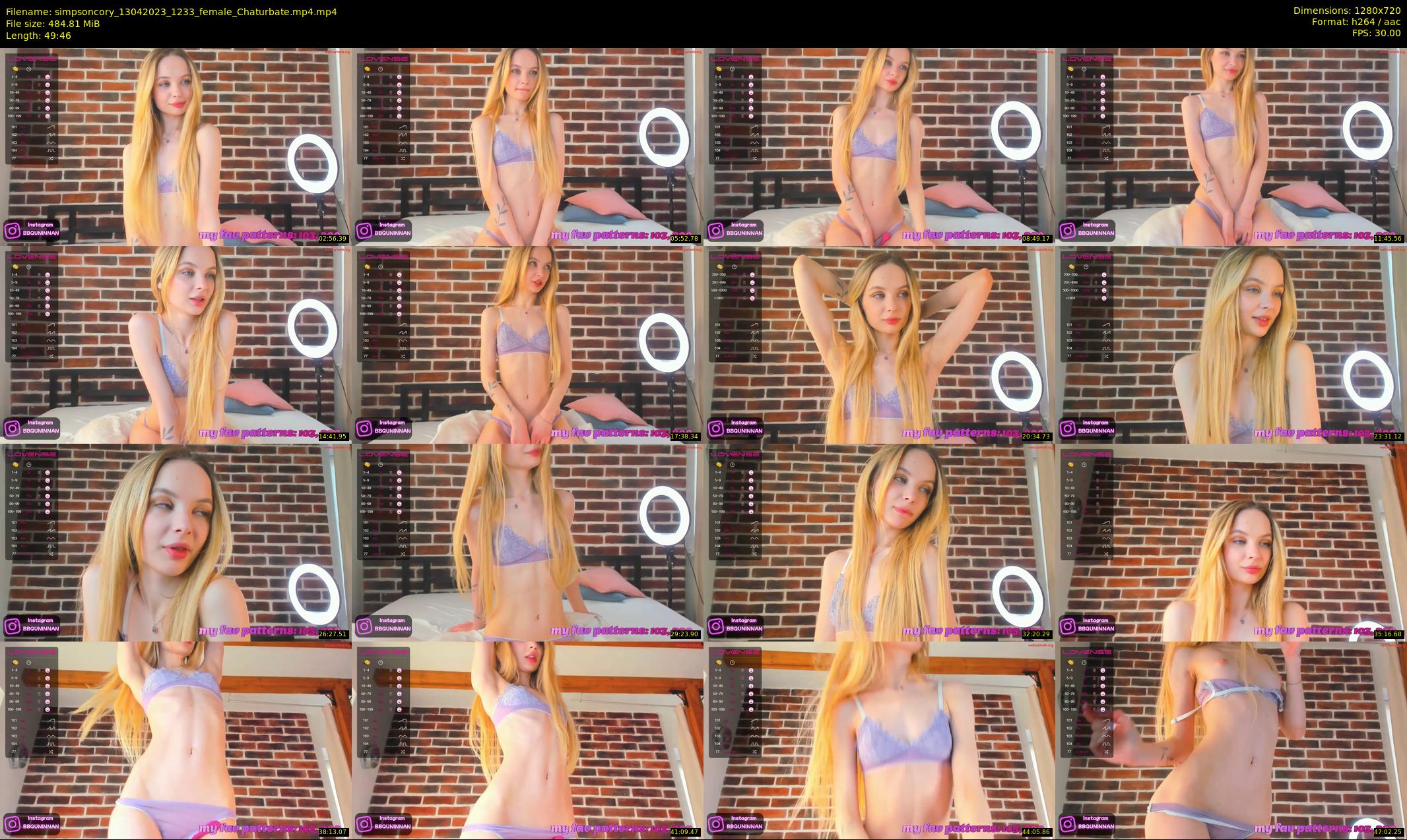 simpsoncory — 50 minute Chaturbate female cam show recording, 720p, Apr 13, 2023