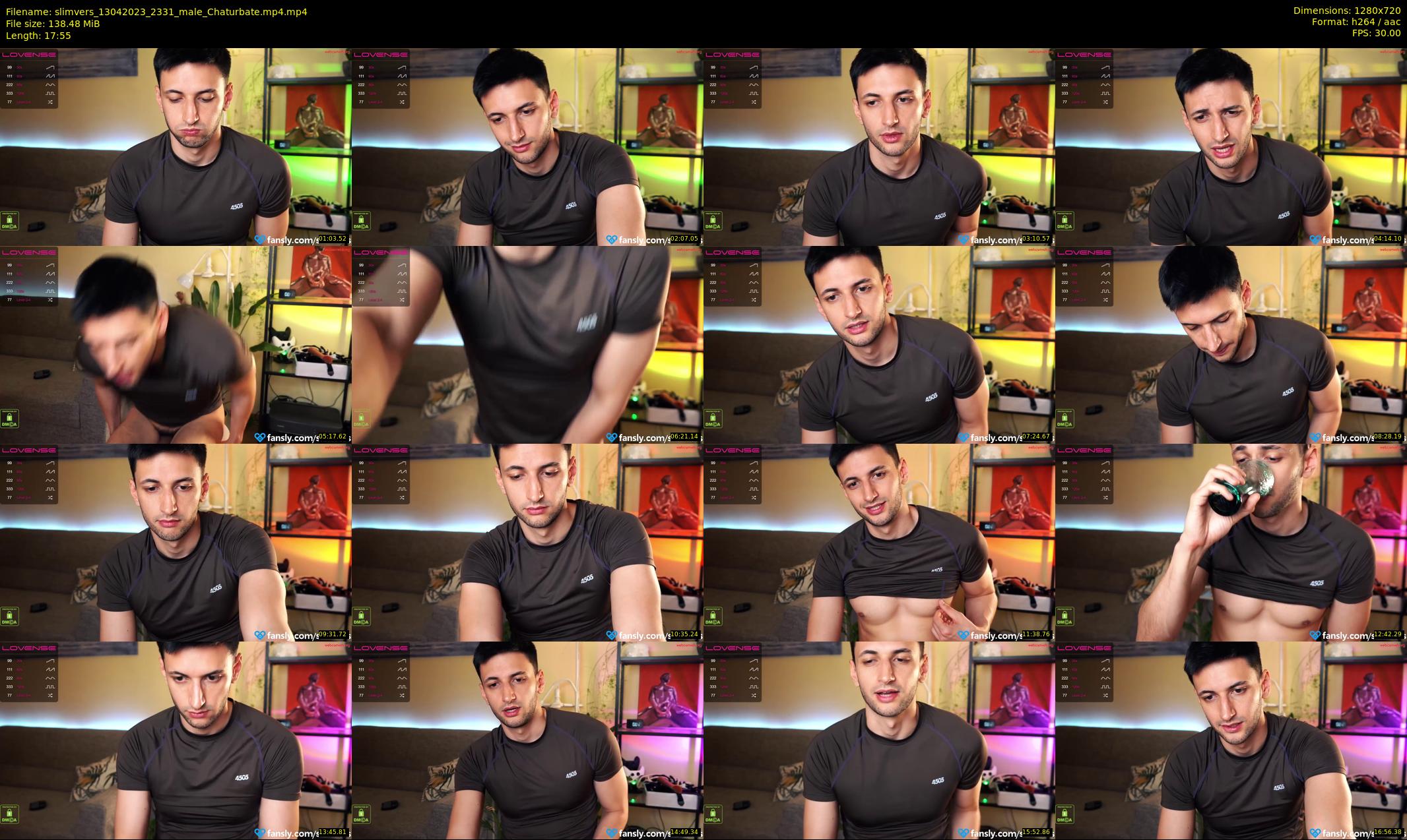slimvers — 18 minute Chaturbate male cam show recording, 720p, Apr 13, 2023