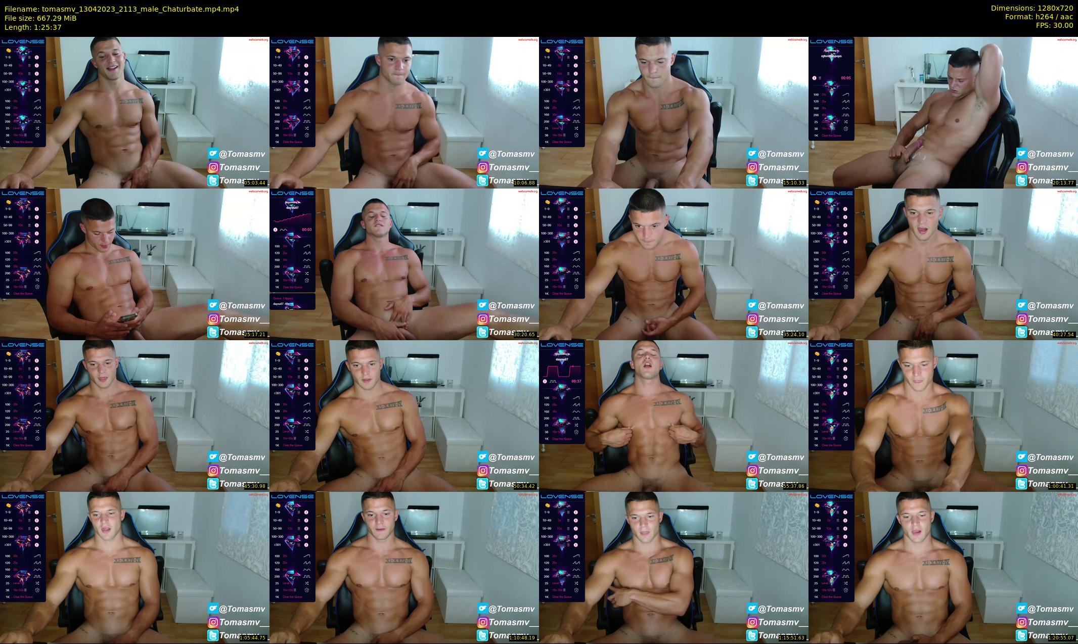 tomasmv — 86 minute Chaturbate male cam show recording, 720p, Apr 13, 2023