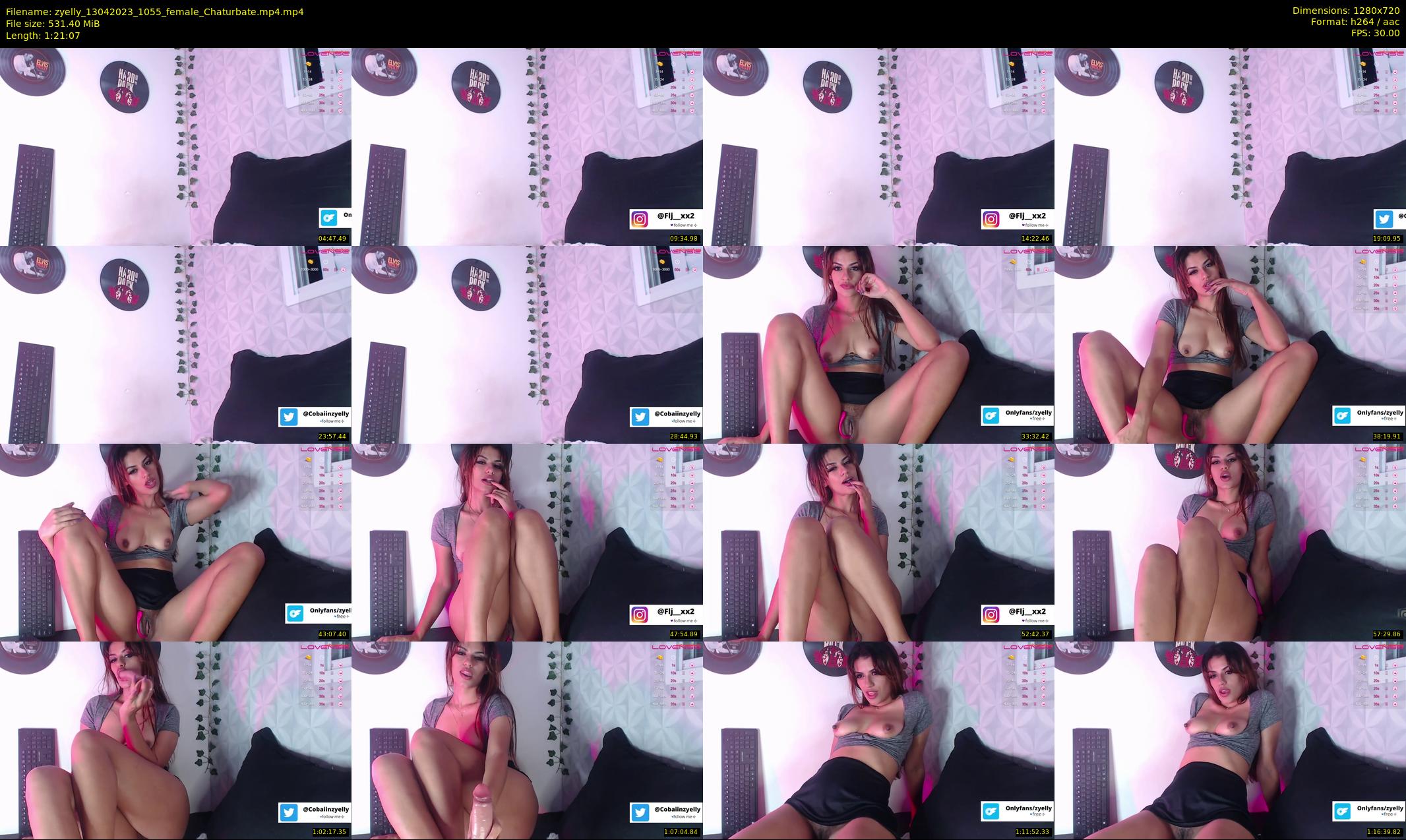 zyelly — 82 minute Chaturbate female cam show recording, 720p, Apr 13, 2023