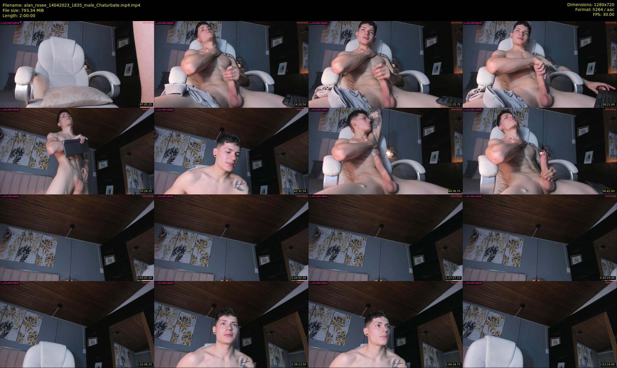 alan_rosee — 120 minute Chaturbate male cam show recording, 720p, Apr 14, 2023