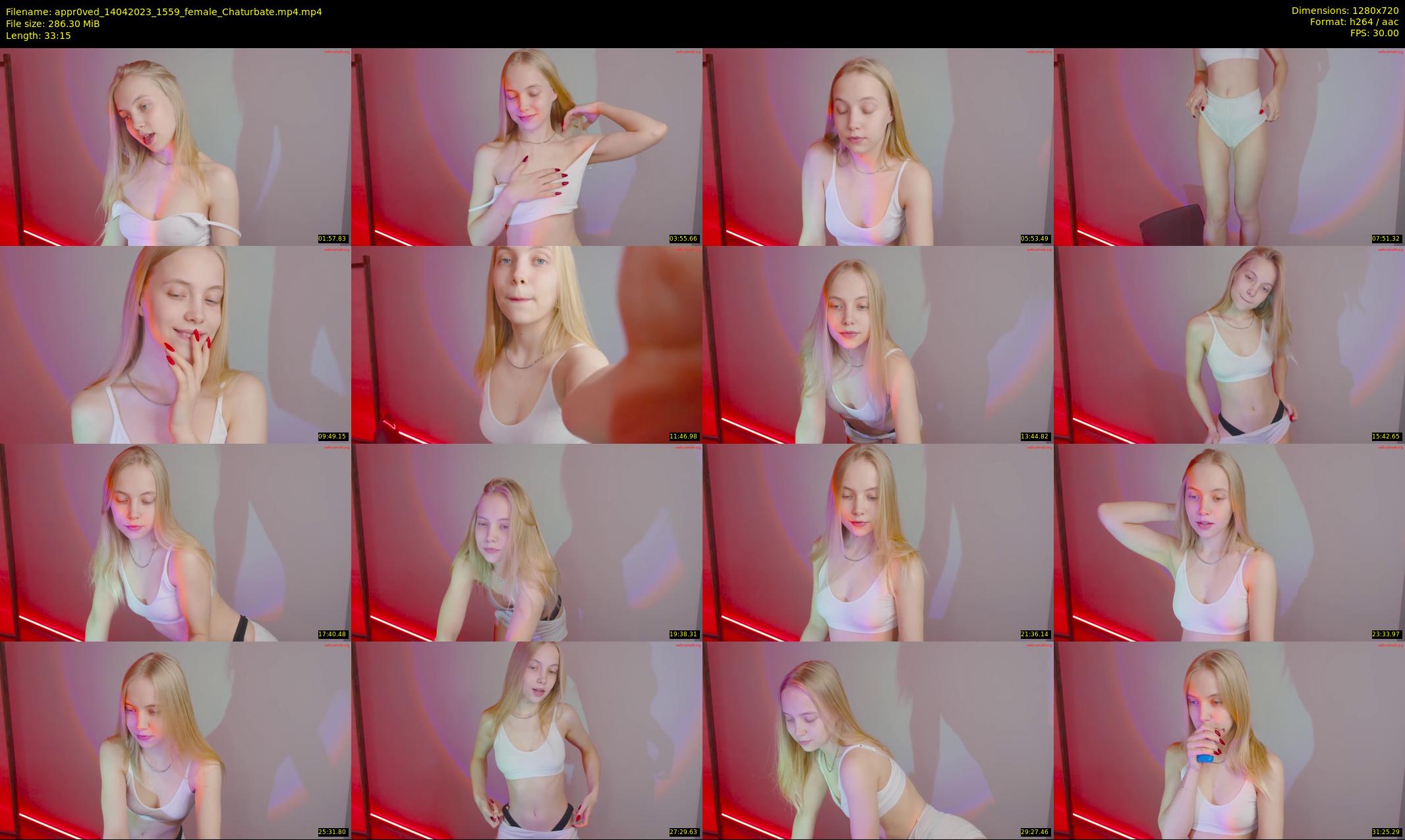 appr0ved — 34 minute Chaturbate female cam show recording, 720p, Apr 14, 2023