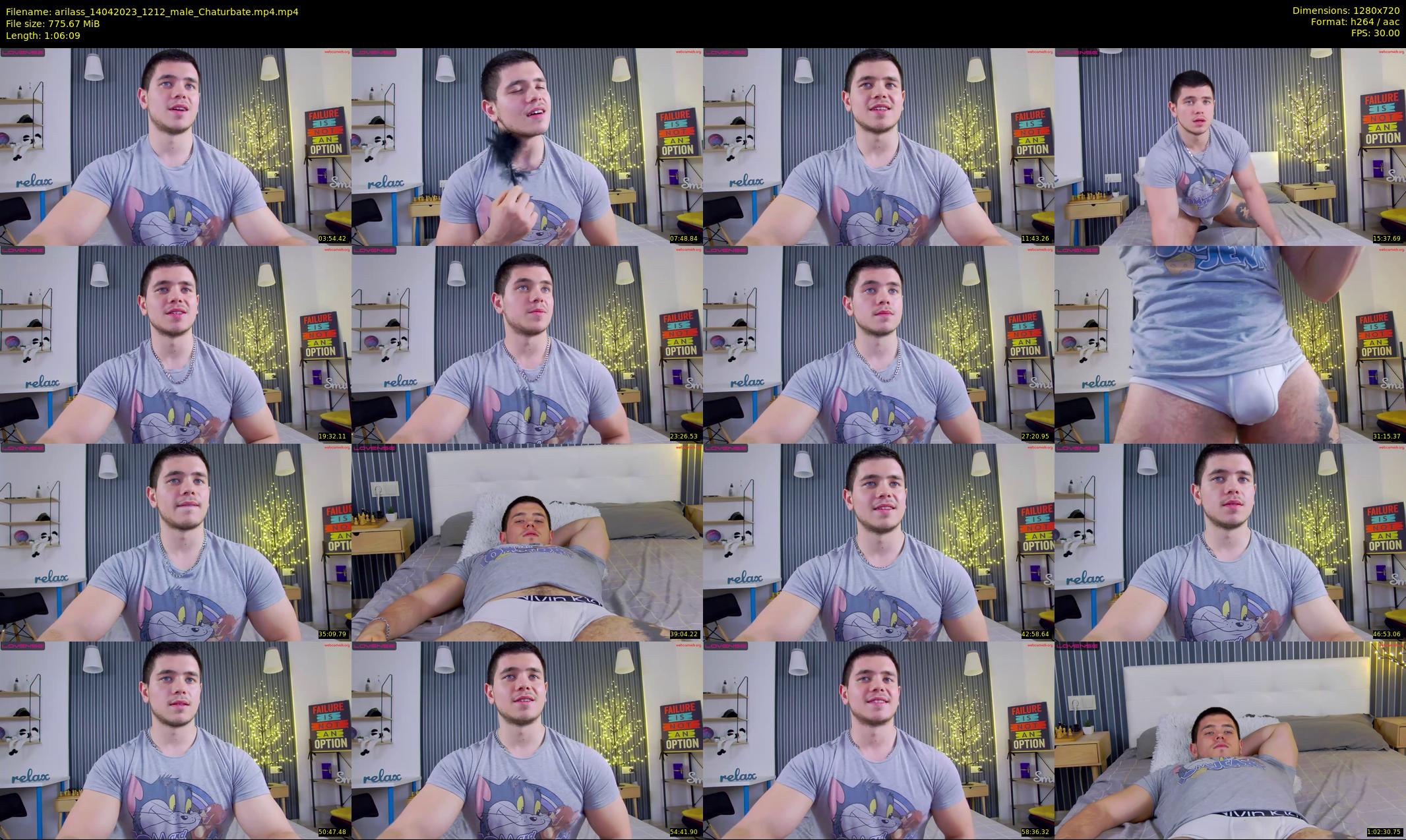arilass — 67 minute Chaturbate male cam show recording, 720p, Apr 14, 2023