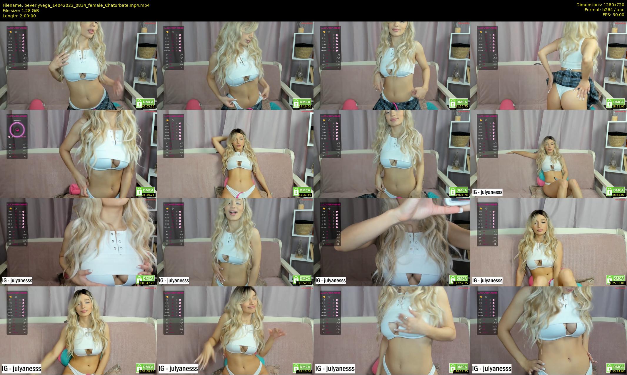 beverlyvega — 120 minute Chaturbate couple cam show recording, 720p, Apr 14, 2023