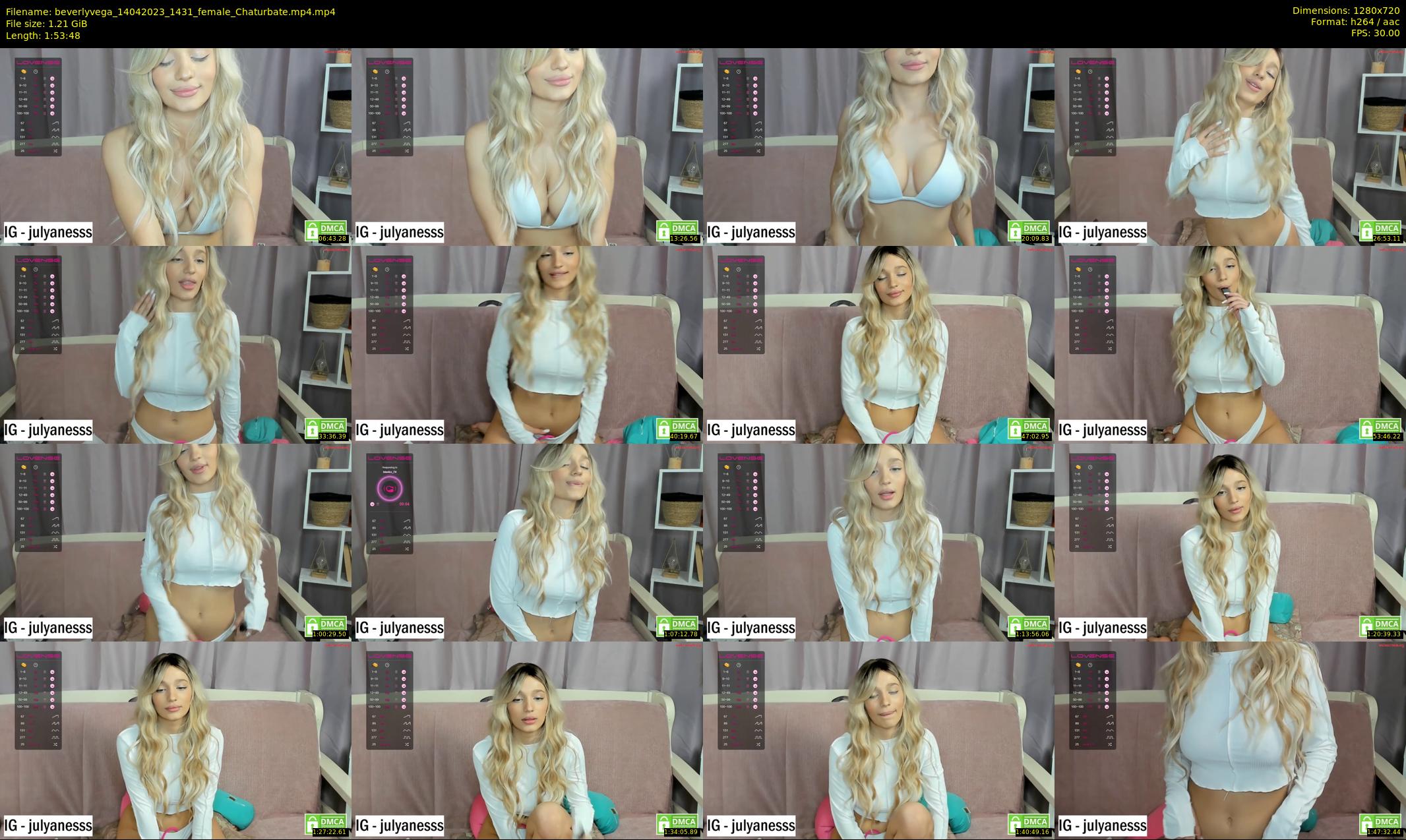beverlyvega — 114 minute Chaturbate couple cam show recording, 720p, Apr 14, 2023