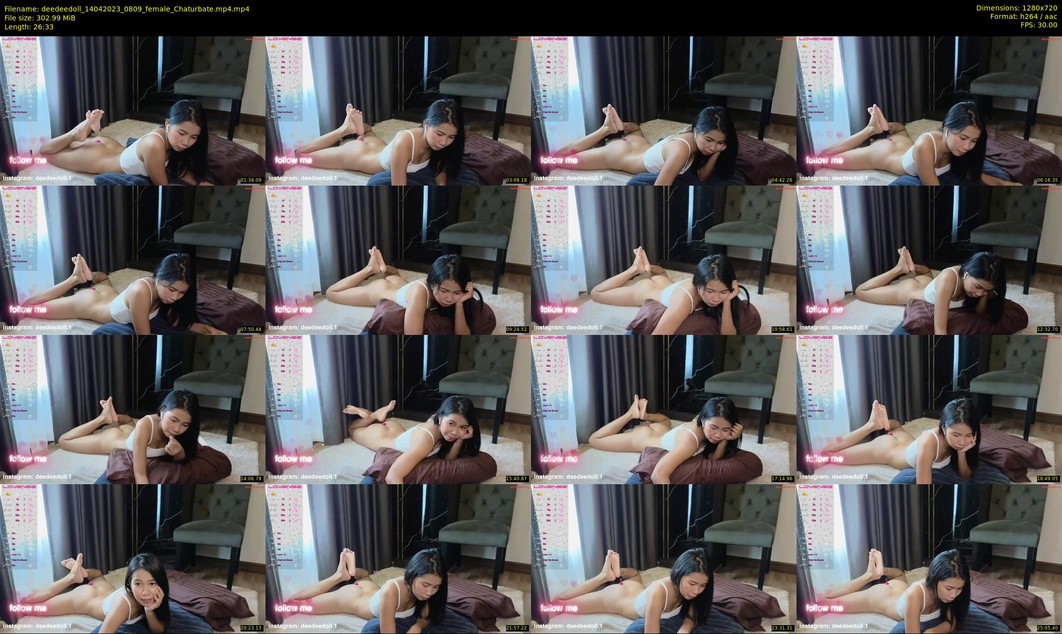 deedeedoll — 27 minute Chaturbate female cam show recording, 720p, Apr 14, 2023