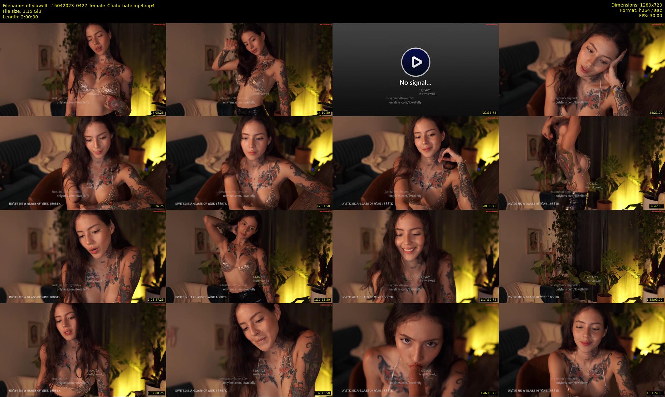 effylowell_ — 120 minute Chaturbate female cam show recording, 720p, Apr 15, 2023