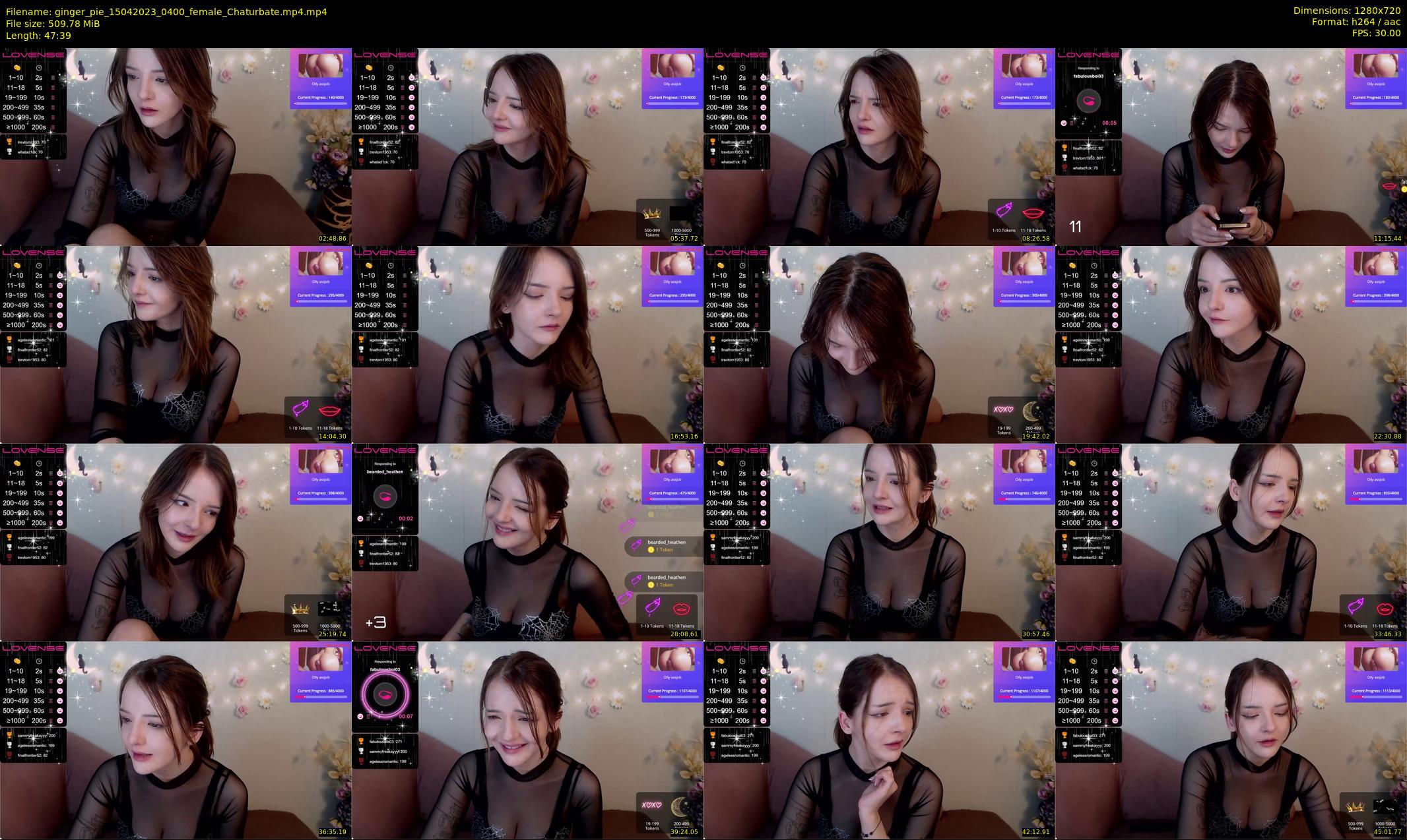 ginger_pie — 48 minute Chaturbate female cam show recording, 720p, Apr 15, 2023