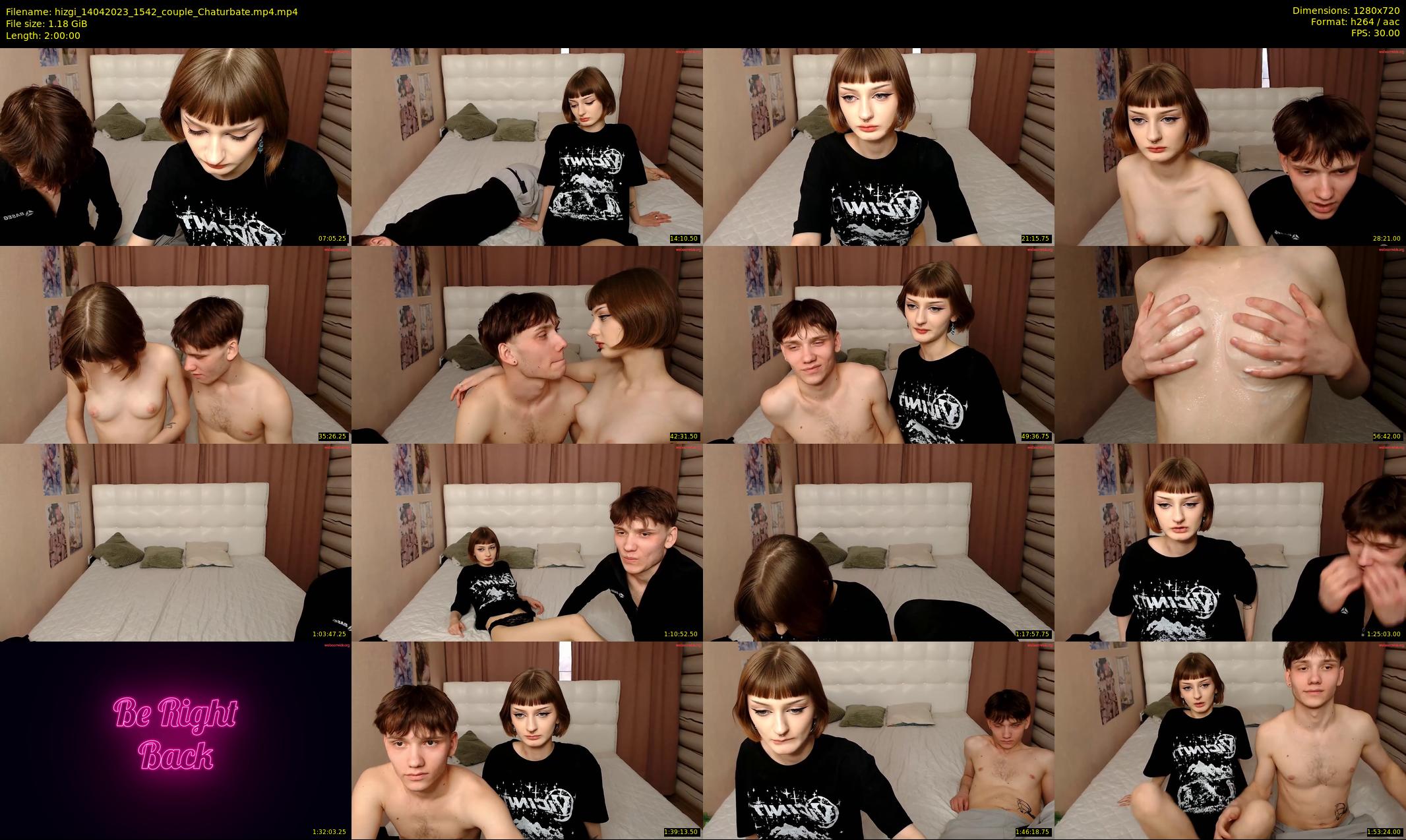 hizgi — 120 minute Chaturbate couple cam show recording, 720p, Apr 14, 2023