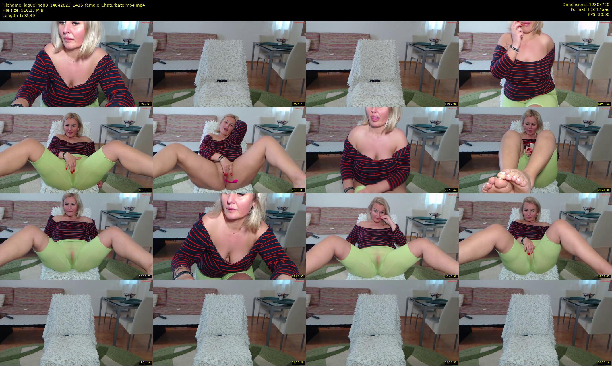 jaqueline88 — 63 minute Chaturbate female cam show recording, 720p, Apr 14, 2023