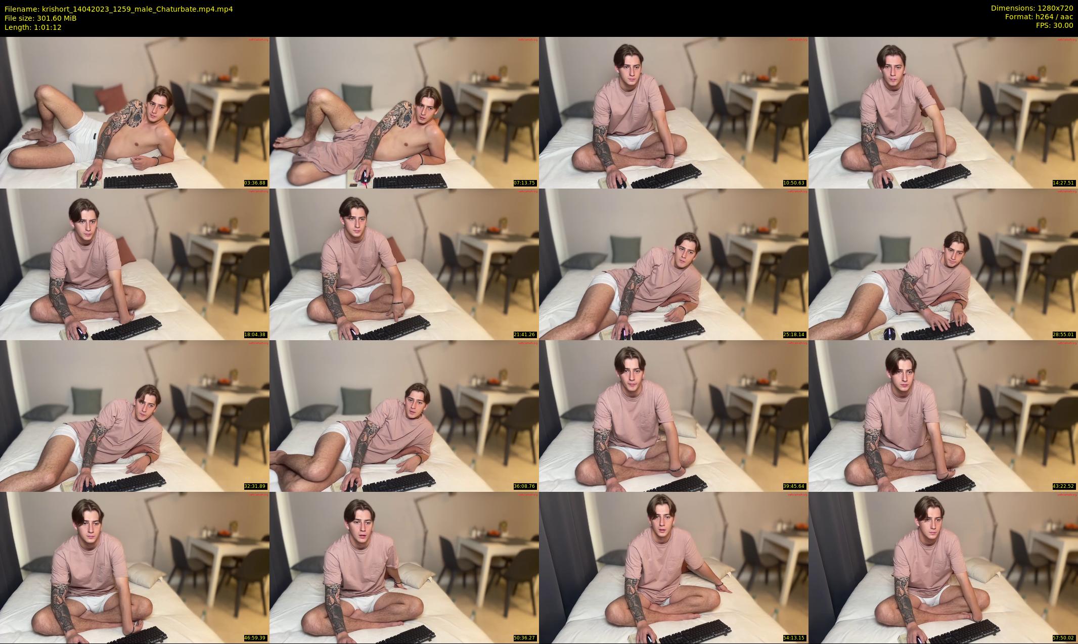krishort — 62 minute Chaturbate male cam show recording, 720p, Apr 14, 2023