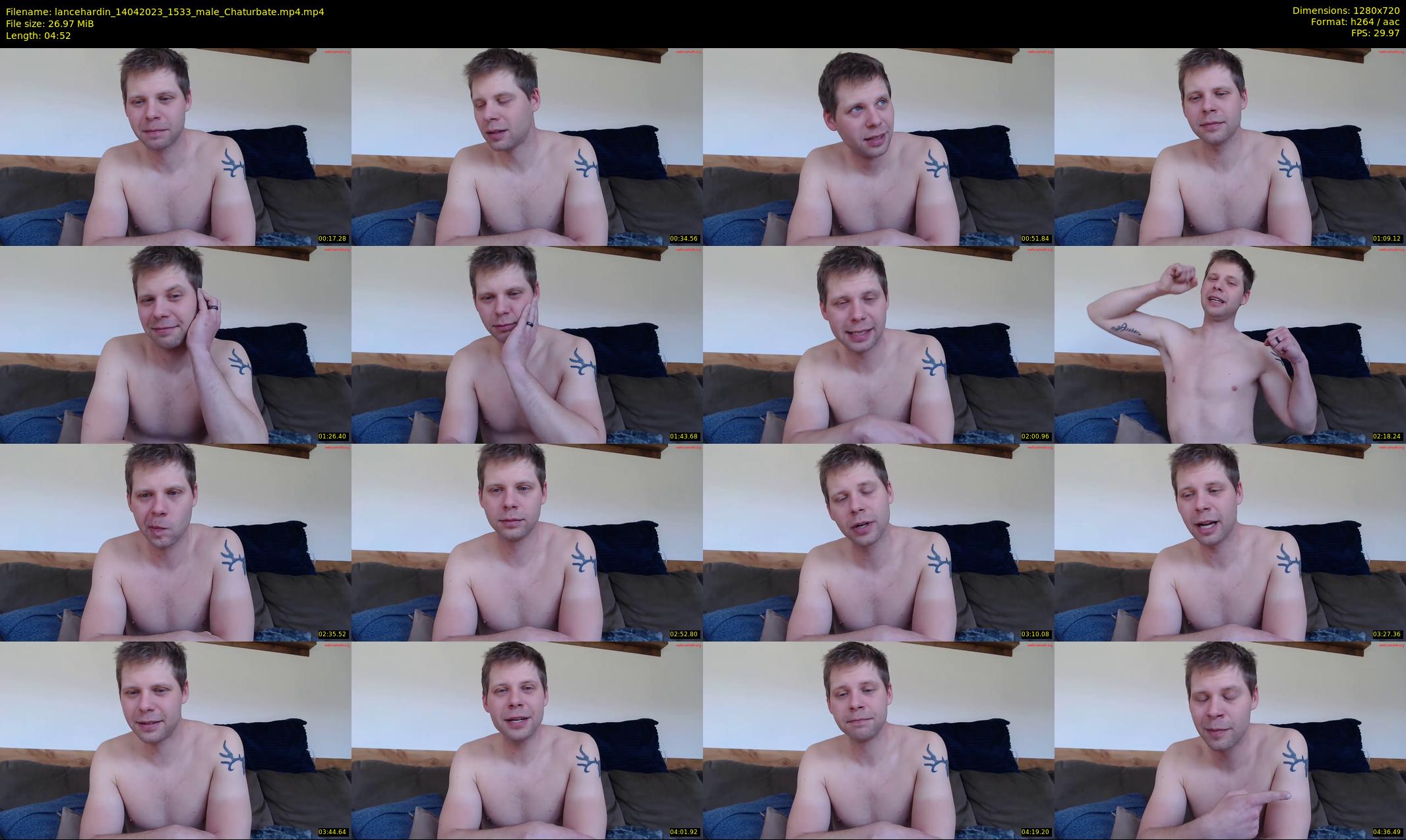 lancehardin — 5 minute Chaturbate male cam show recording, 720p, Apr 14, 2023