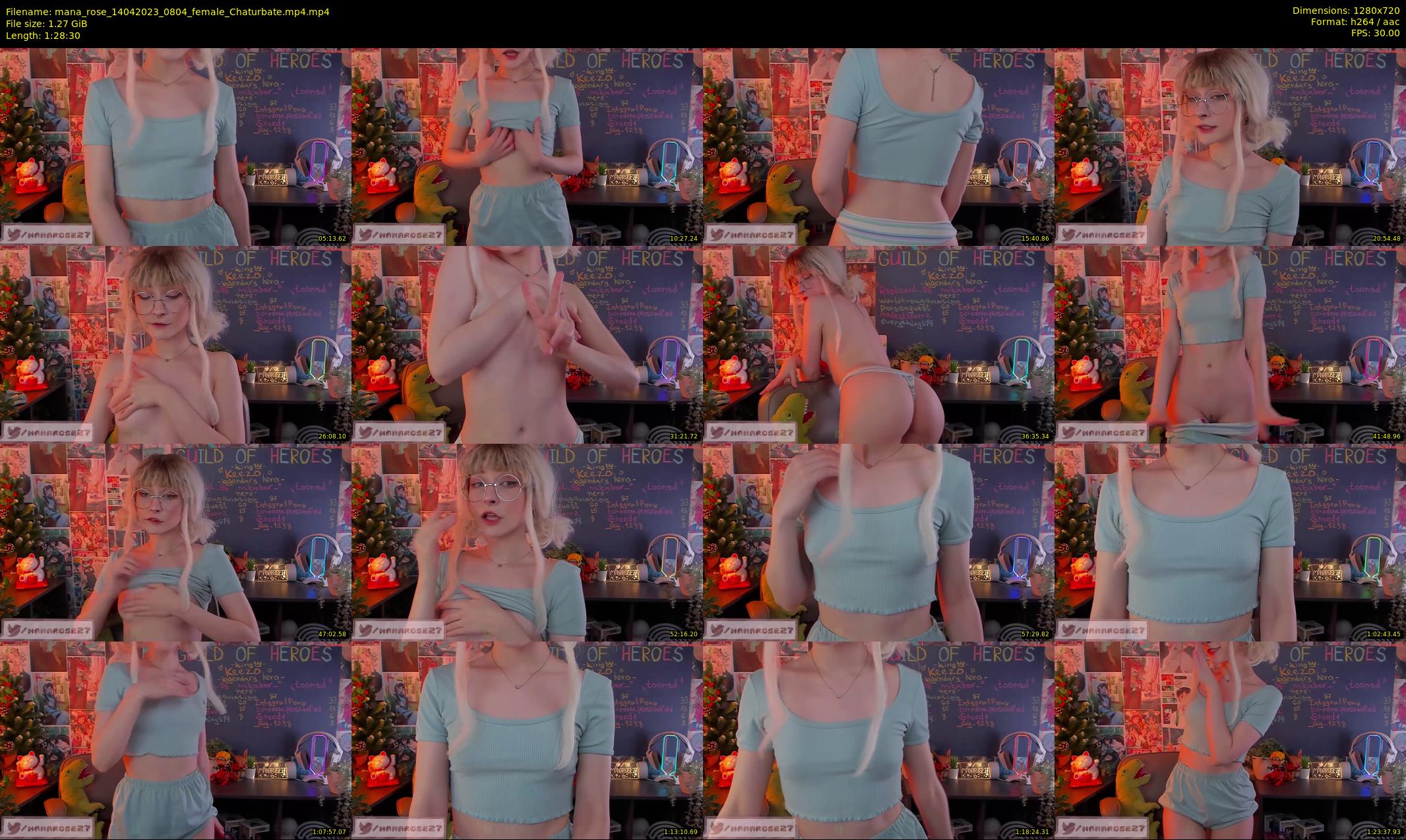 mana_rose — 89 minute Chaturbate female cam show recording, 720p, Apr 14, 2023