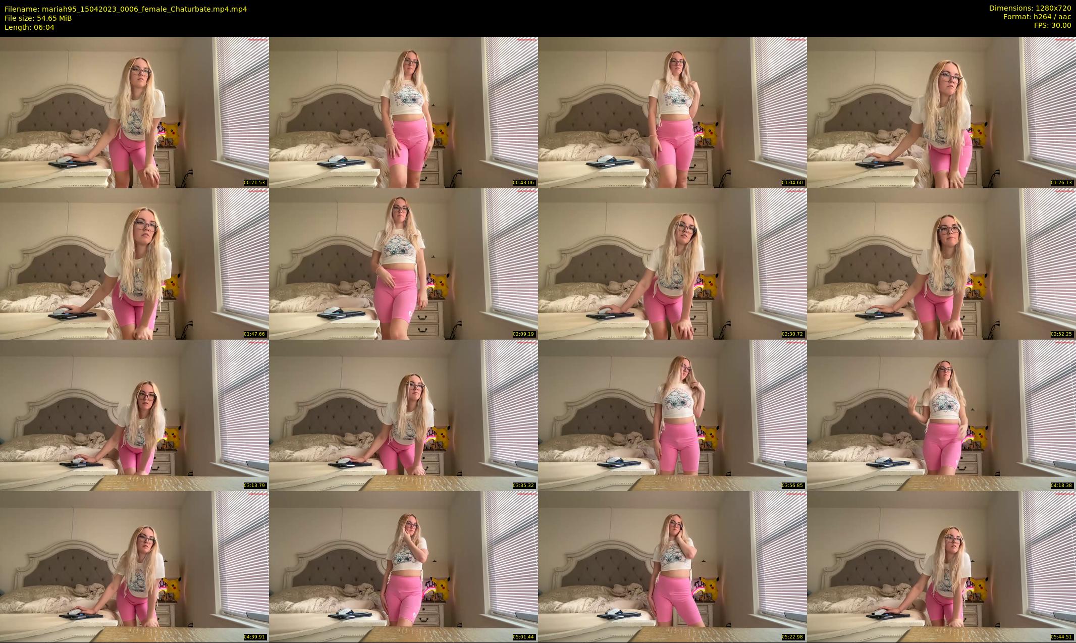 mariah95 — 7 minute Chaturbate female cam show recording, 720p, Apr 15, 2023