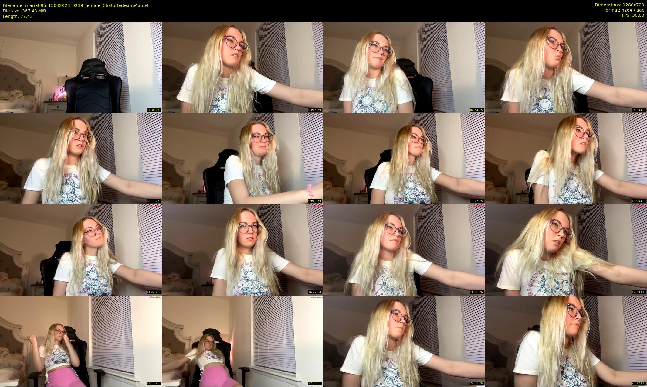 mariah95 — 28 minute Chaturbate female cam show recording, 720p, Apr 15, 2023