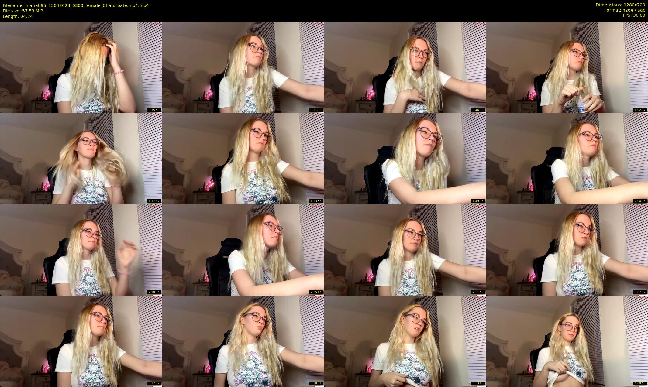 mariah95 — 5 minute Chaturbate female cam show recording, 720p, Apr 15, 2023