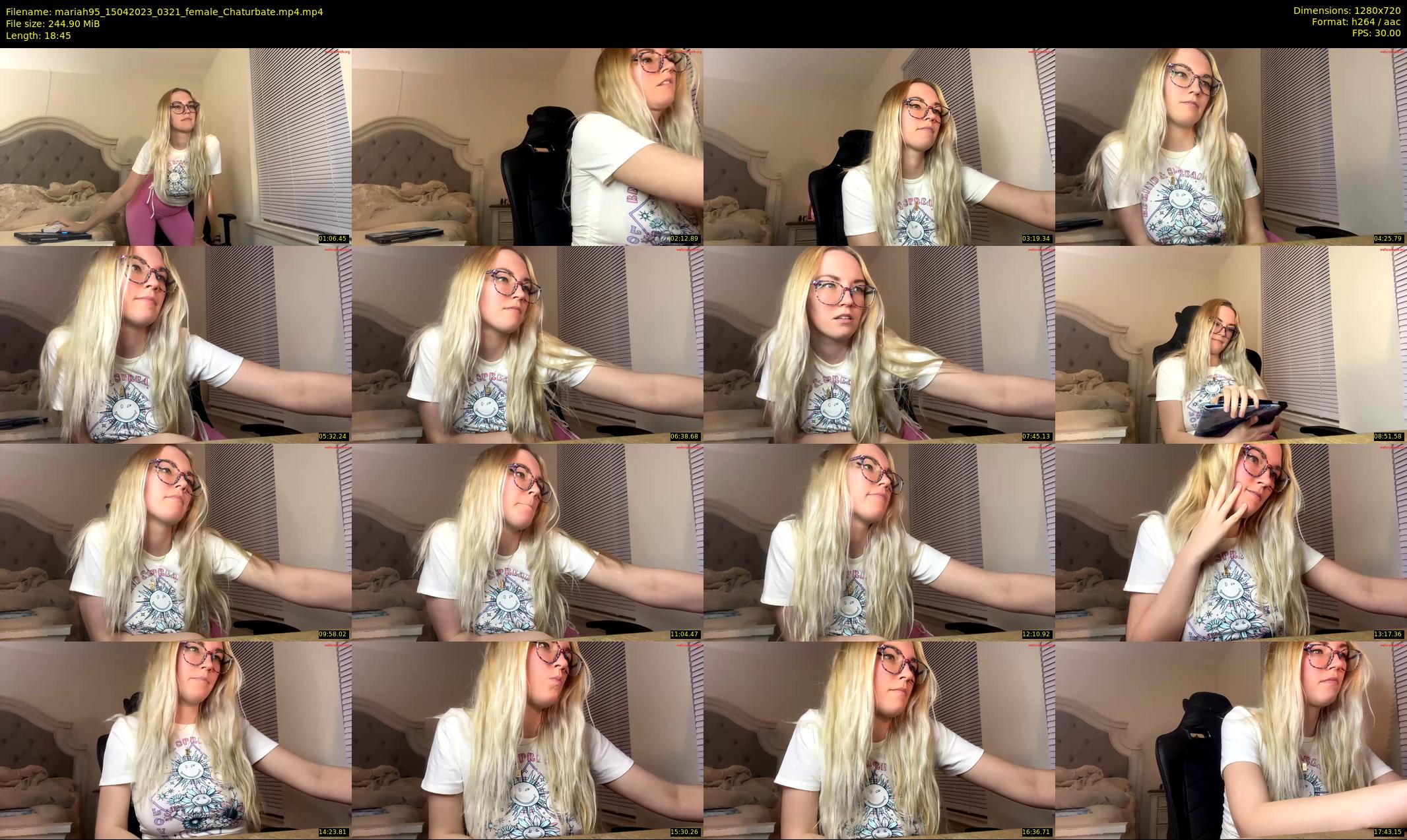 mariah95 — 19 minute Chaturbate female cam show recording, 720p, Apr 15, 2023