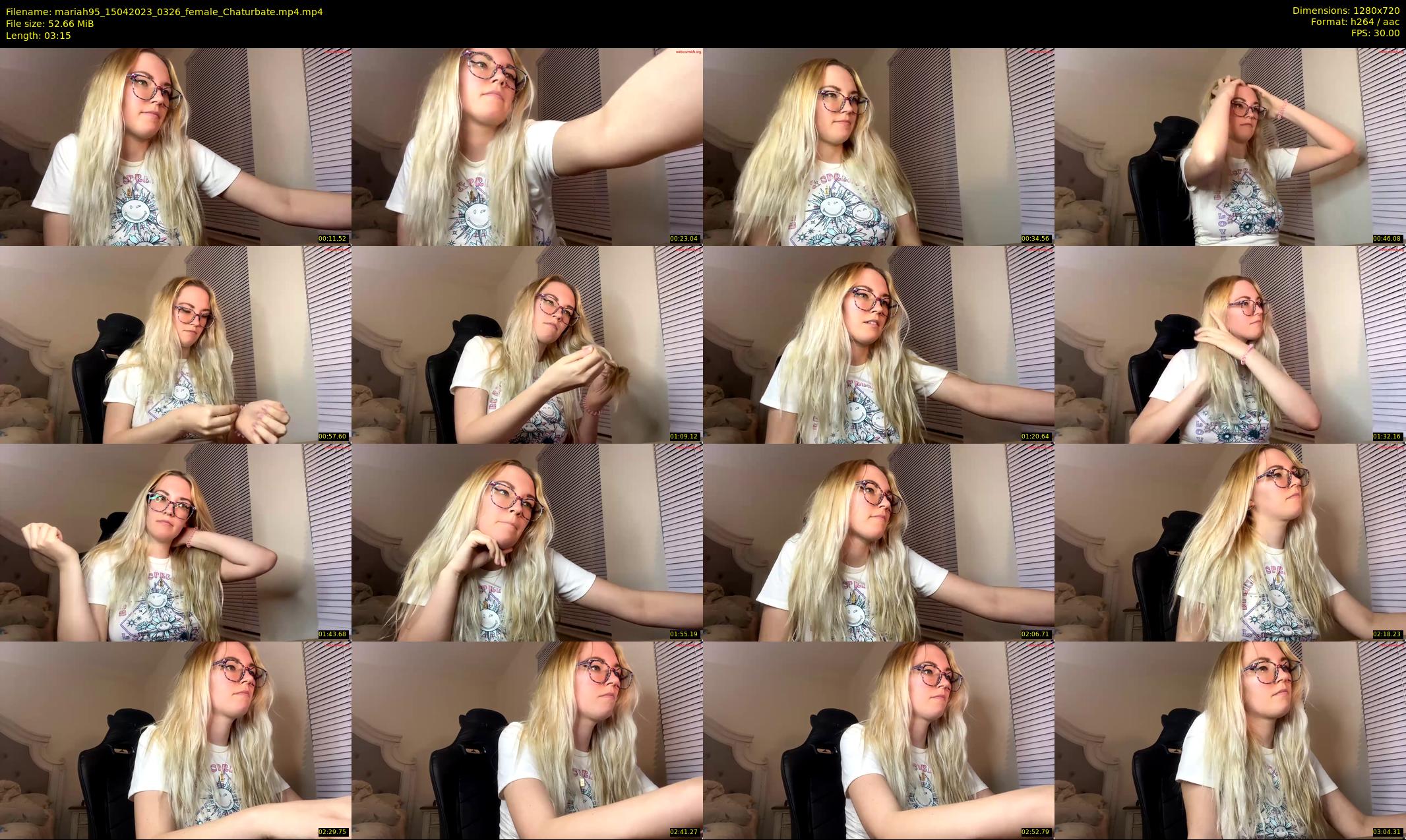 mariah95 — 4 minute Chaturbate female cam show recording, 720p, Apr 15, 2023