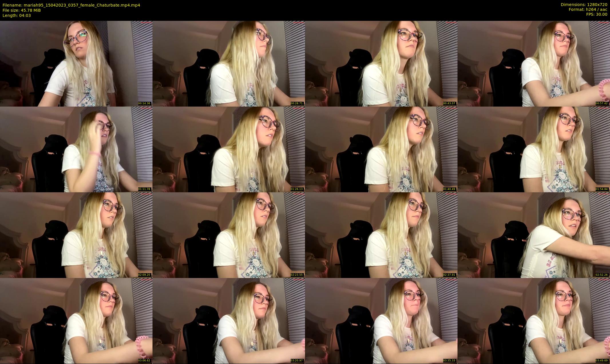 mariah95 — 5 minute Chaturbate female cam show recording, 720p, Apr 15, 2023