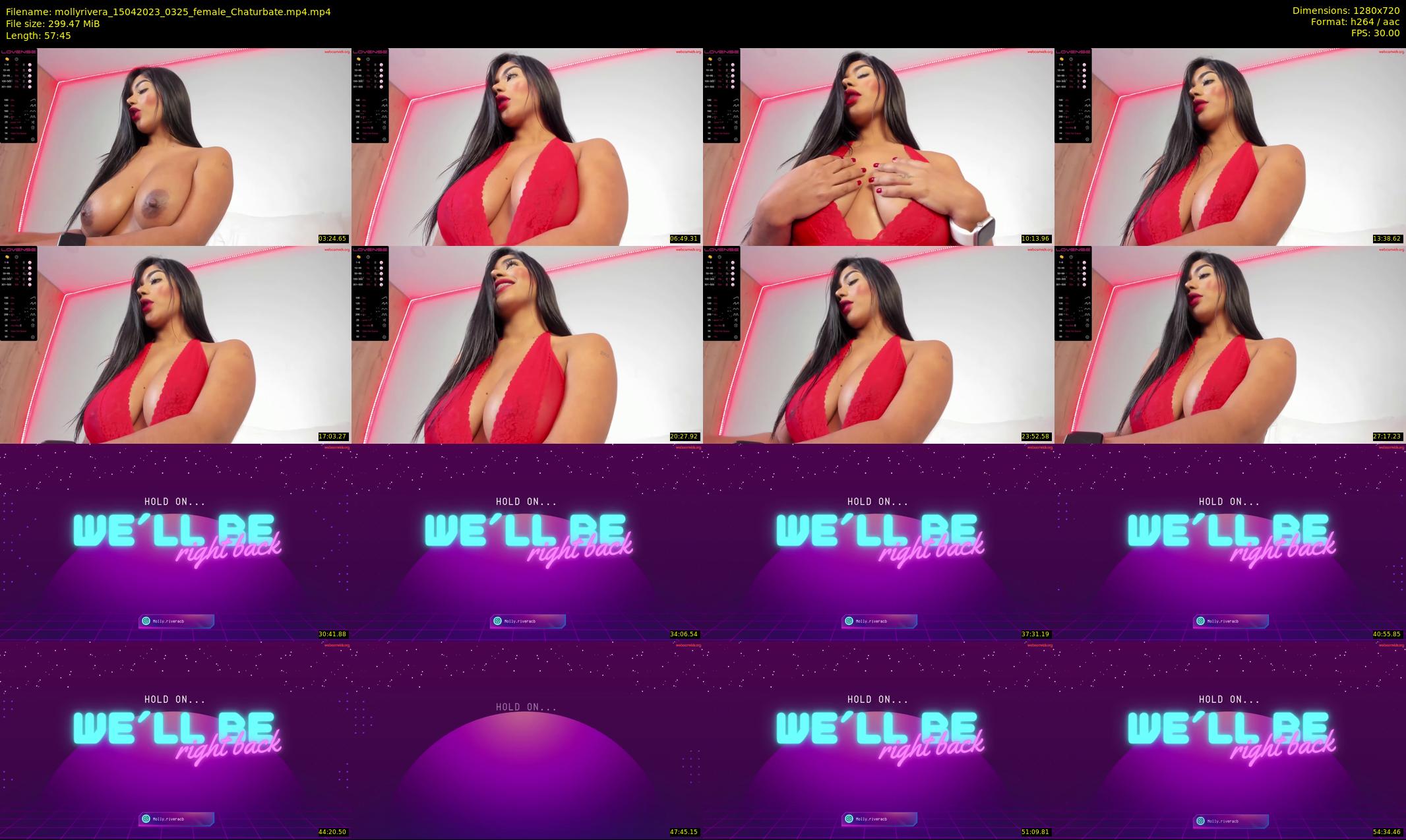 mollyrivera — 58 minute Chaturbate female cam show recording, 720p, Apr 15, 2023