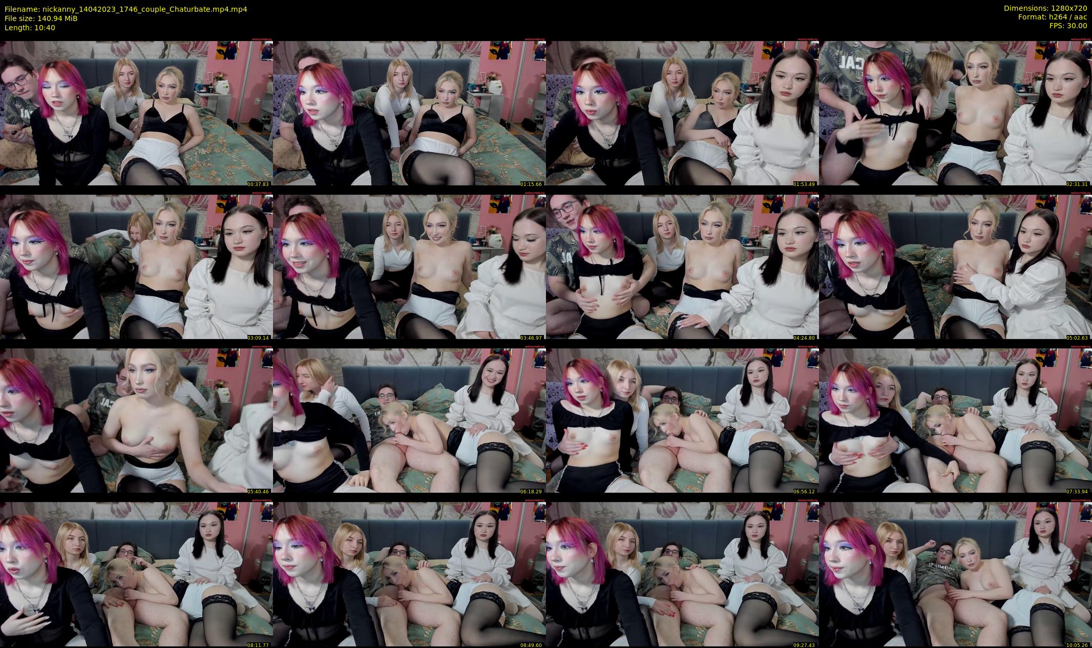 nickanny — 11 minute Chaturbate couple cam show recording, 720p, Apr 14, 2023