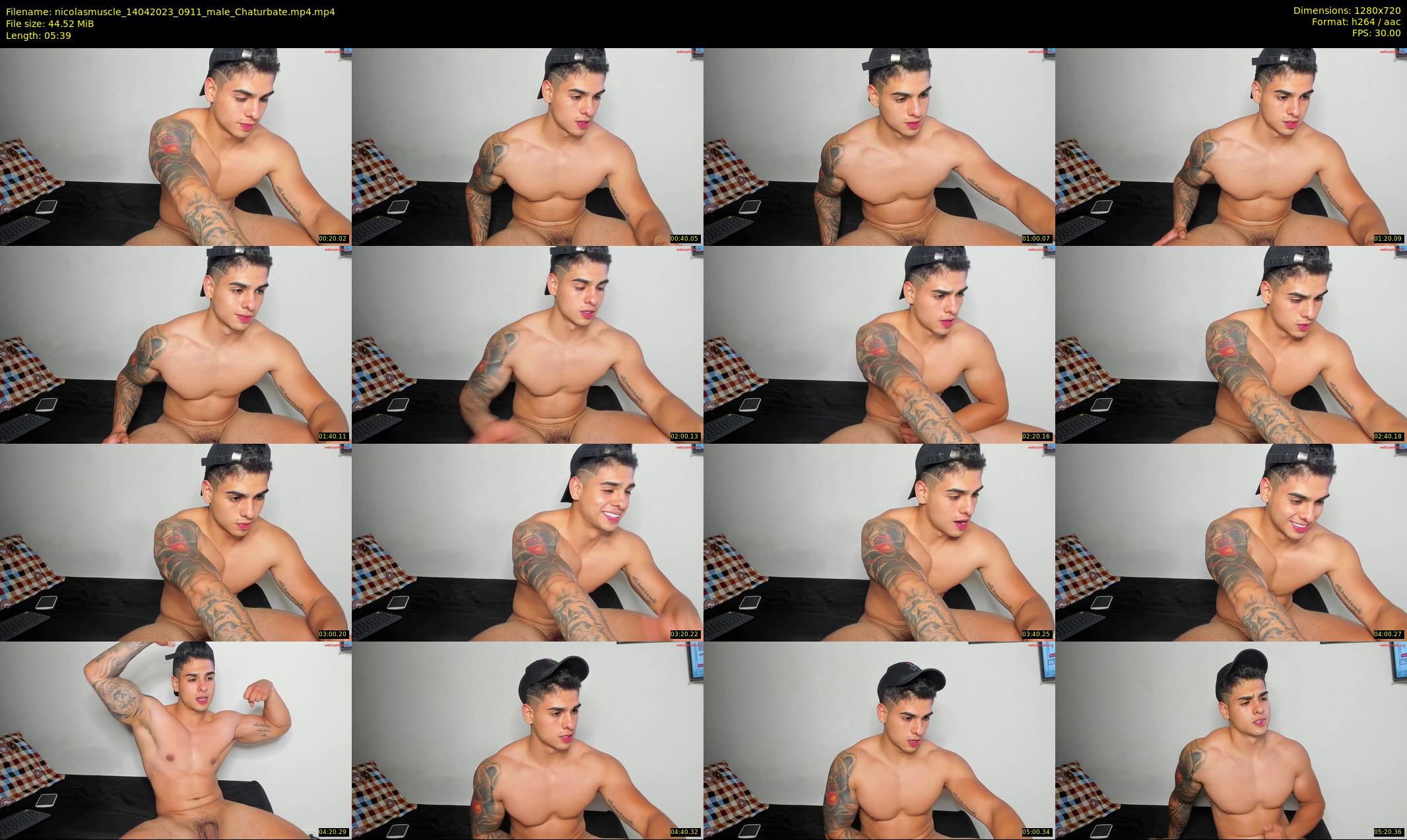 nicolasmuscle — 6 minute Chaturbate male cam show recording, 720p, Apr 14, 2023
