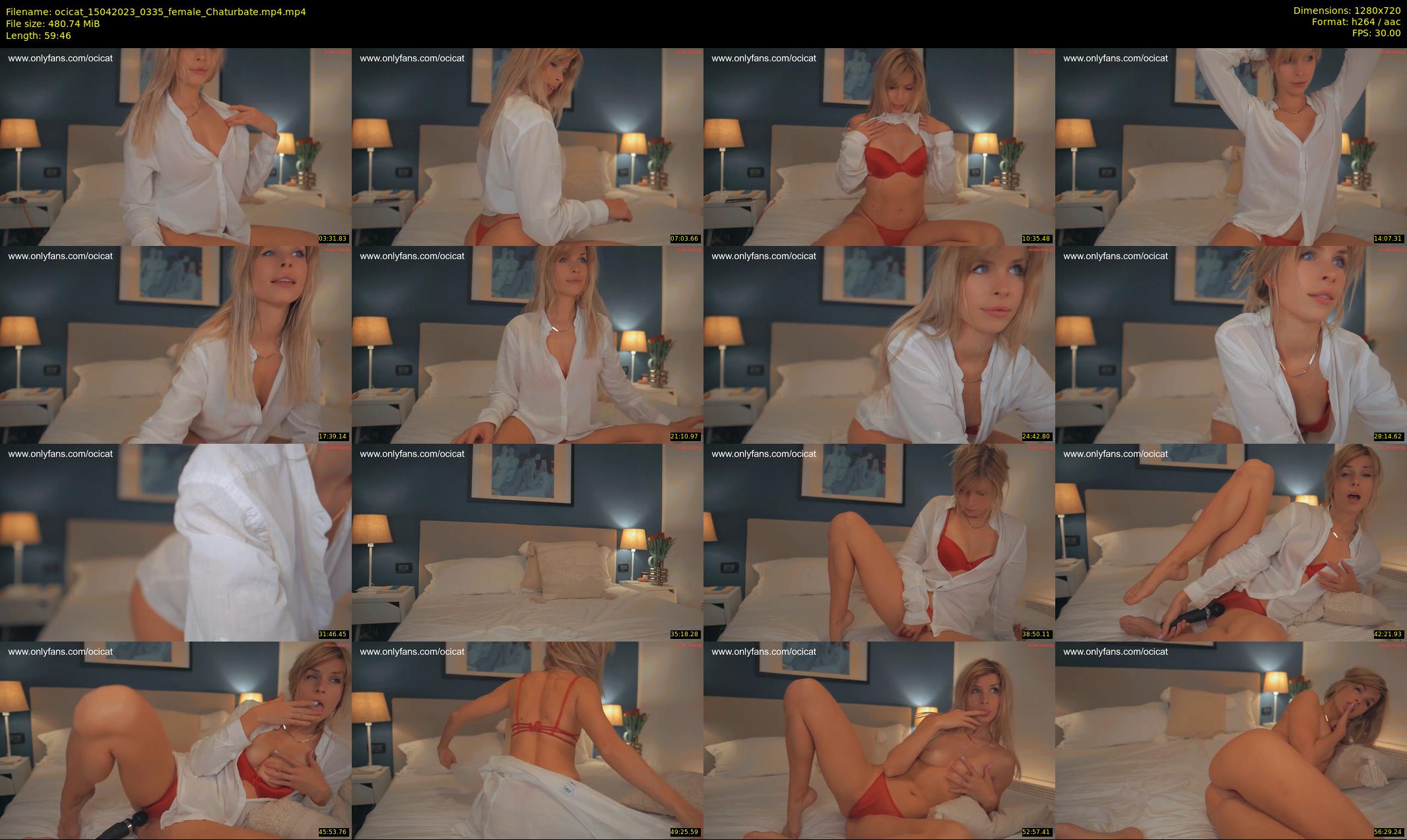 ocicat — 60 minute Chaturbate female cam show recording, 720p, Apr 15, 2023