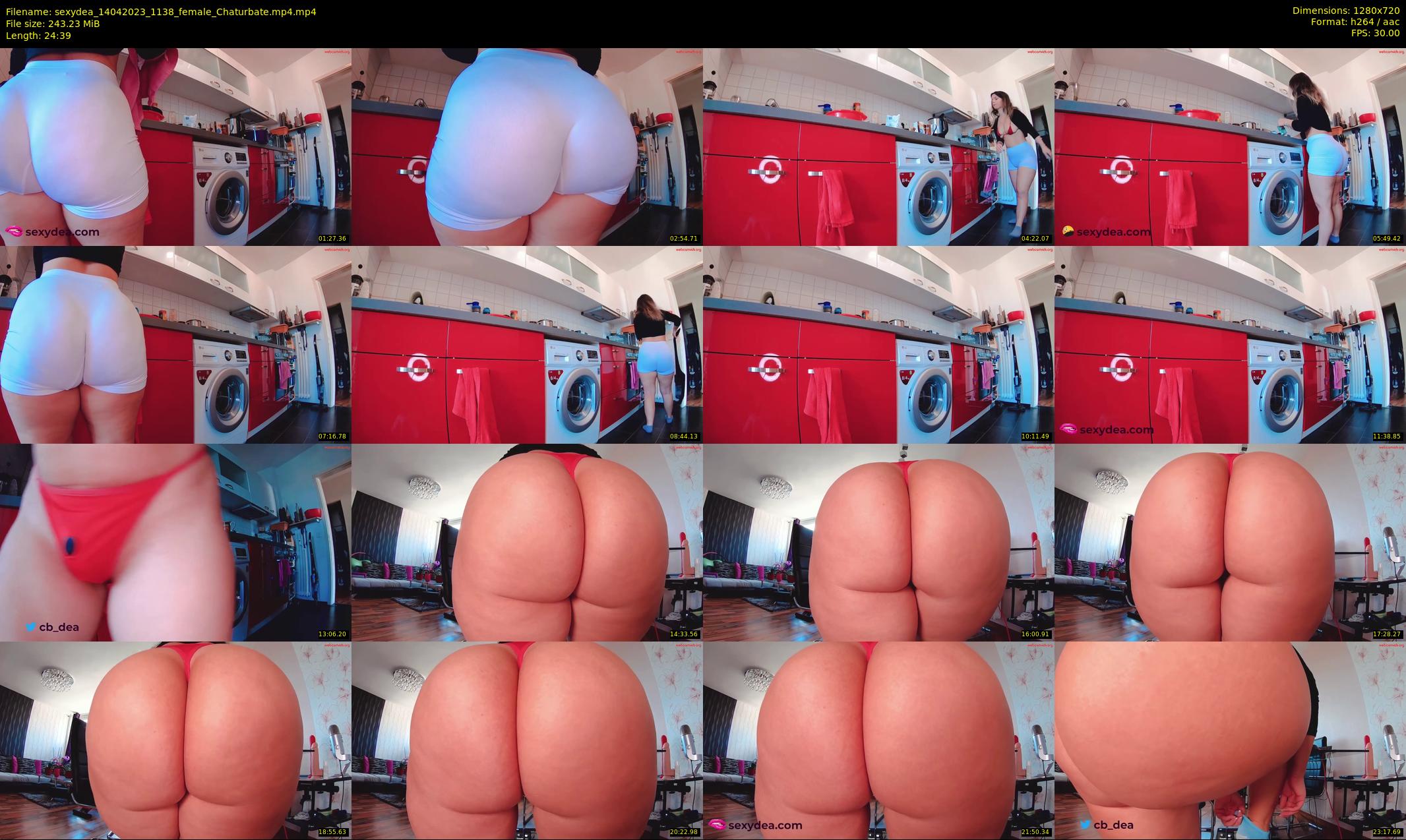 sexydea — 25 minute Chaturbate female cam show recording, 720p, Apr 14, 2023