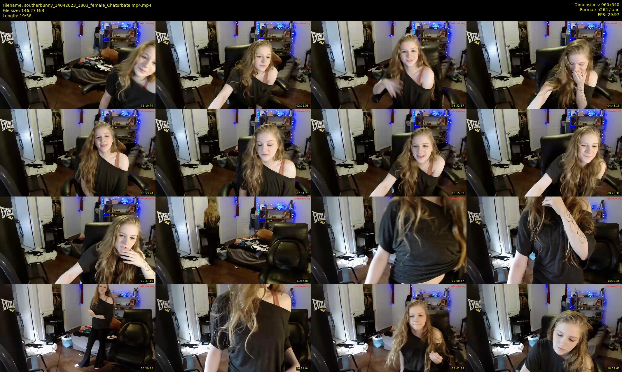 southerbunny — 20 minute Chaturbate female cam show recording, 480p, Apr 14, 2023