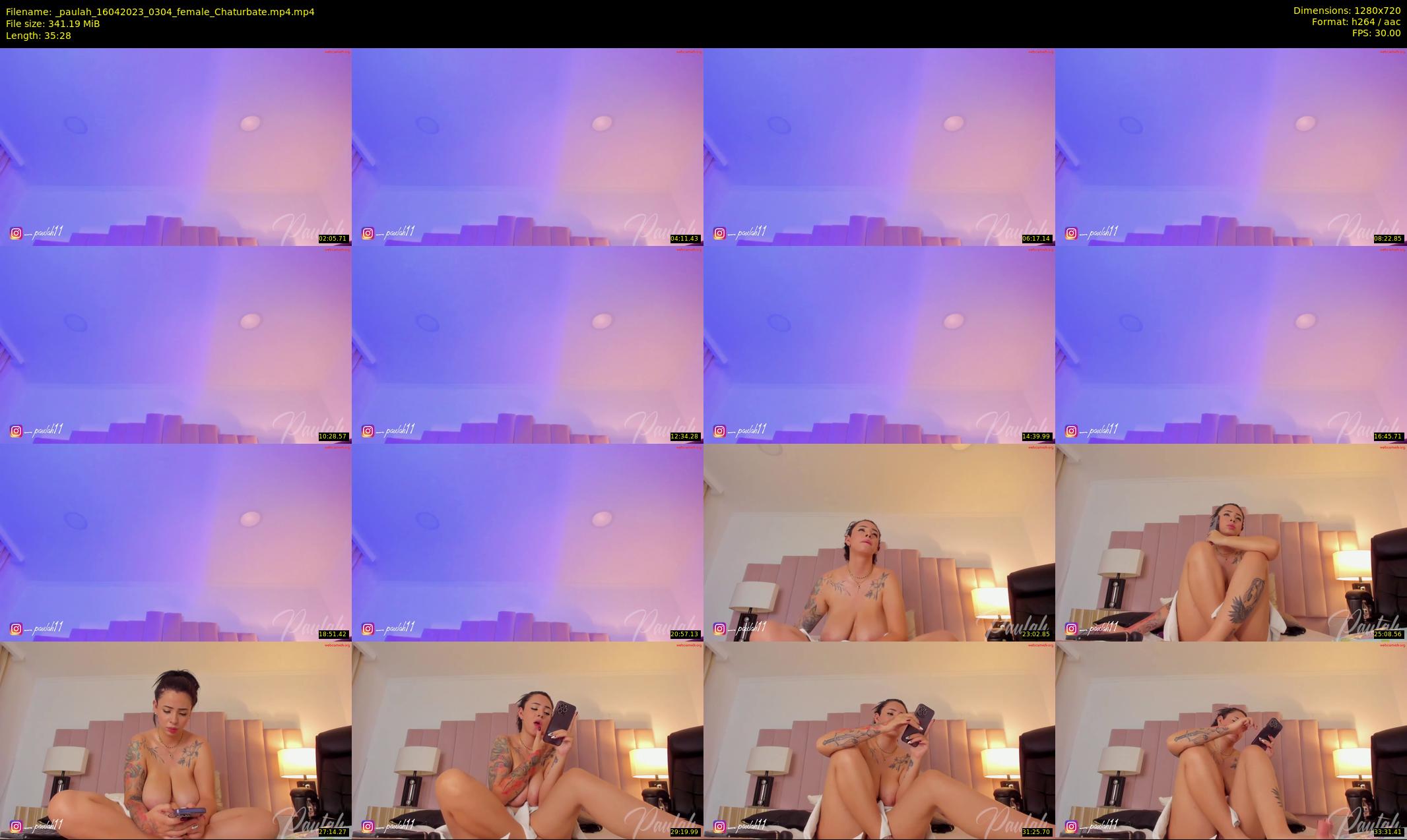 _paulah — 36 minute Chaturbate female cam show recording, 720p, Apr 16, 2023