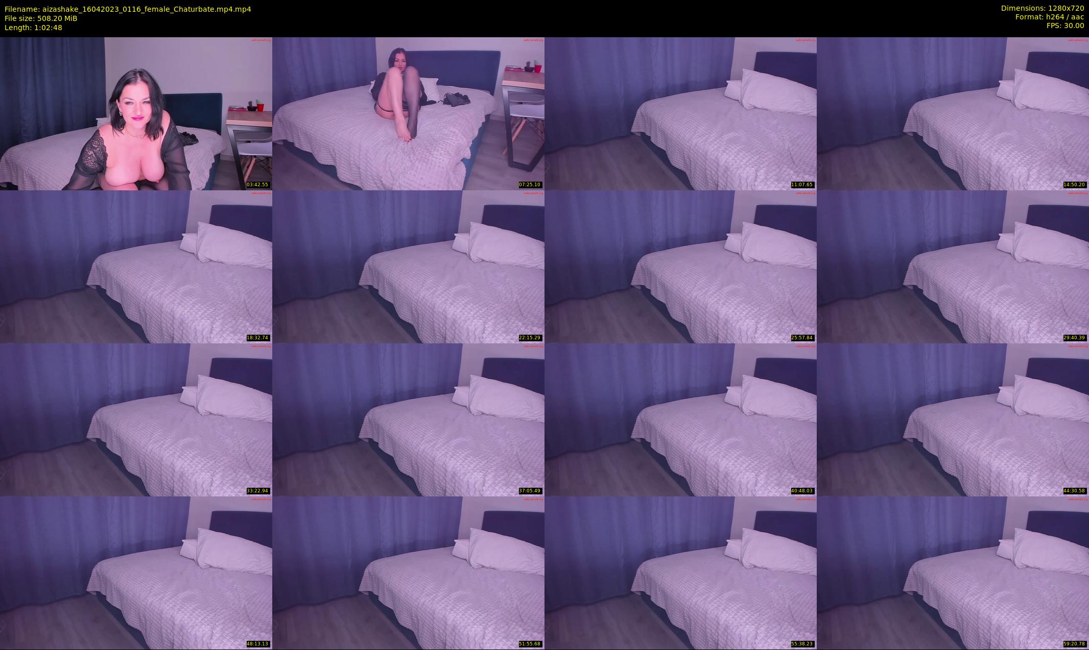 aizashake — 63 minute Chaturbate female cam show recording, 720p, Apr 16, 2023