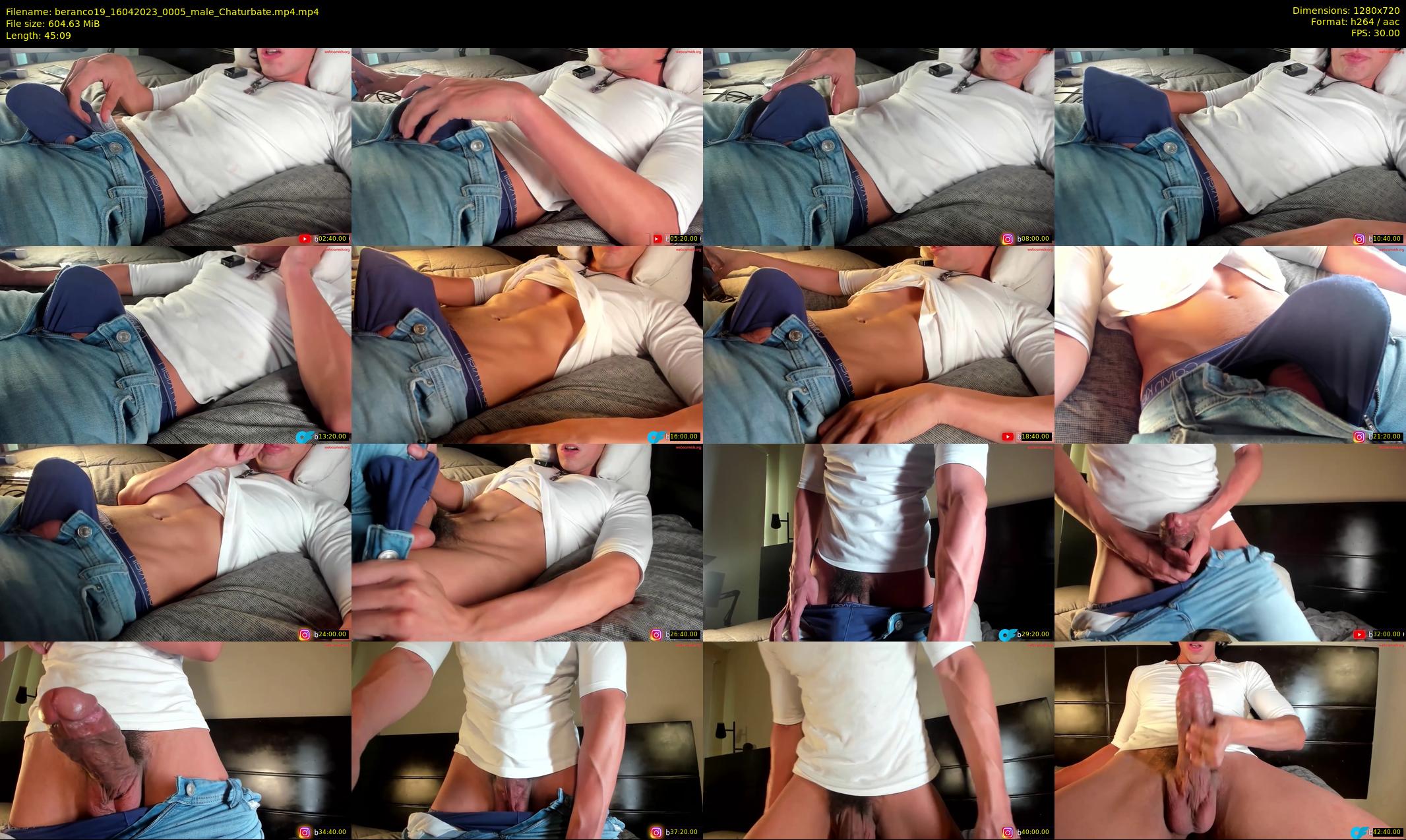 beranco19 — 46 minute Chaturbate male cam show recording, 720p, Apr 16, 2023