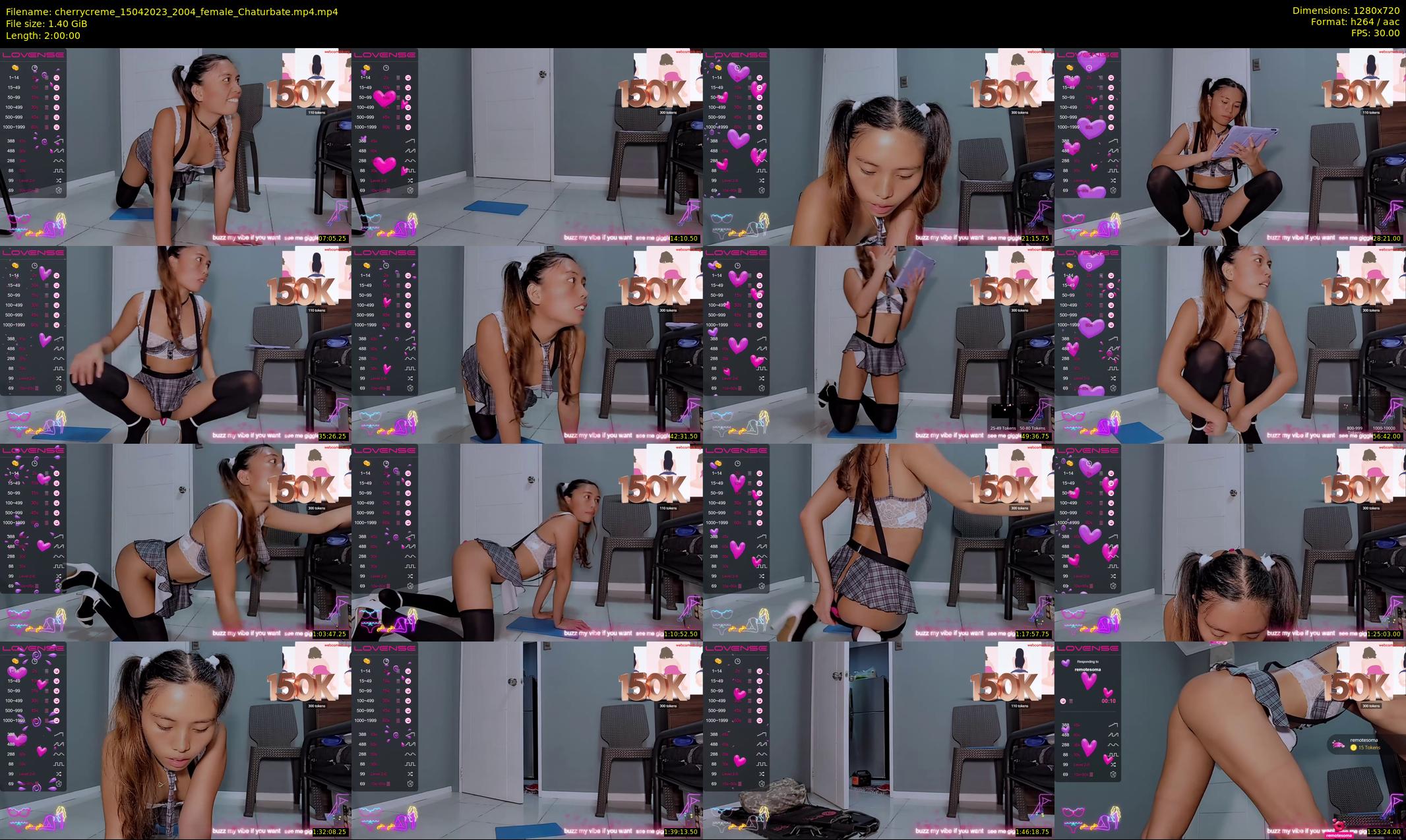 cherrycreme — 120 minute Chaturbate female cam show recording, 720p, Apr 15, 2023