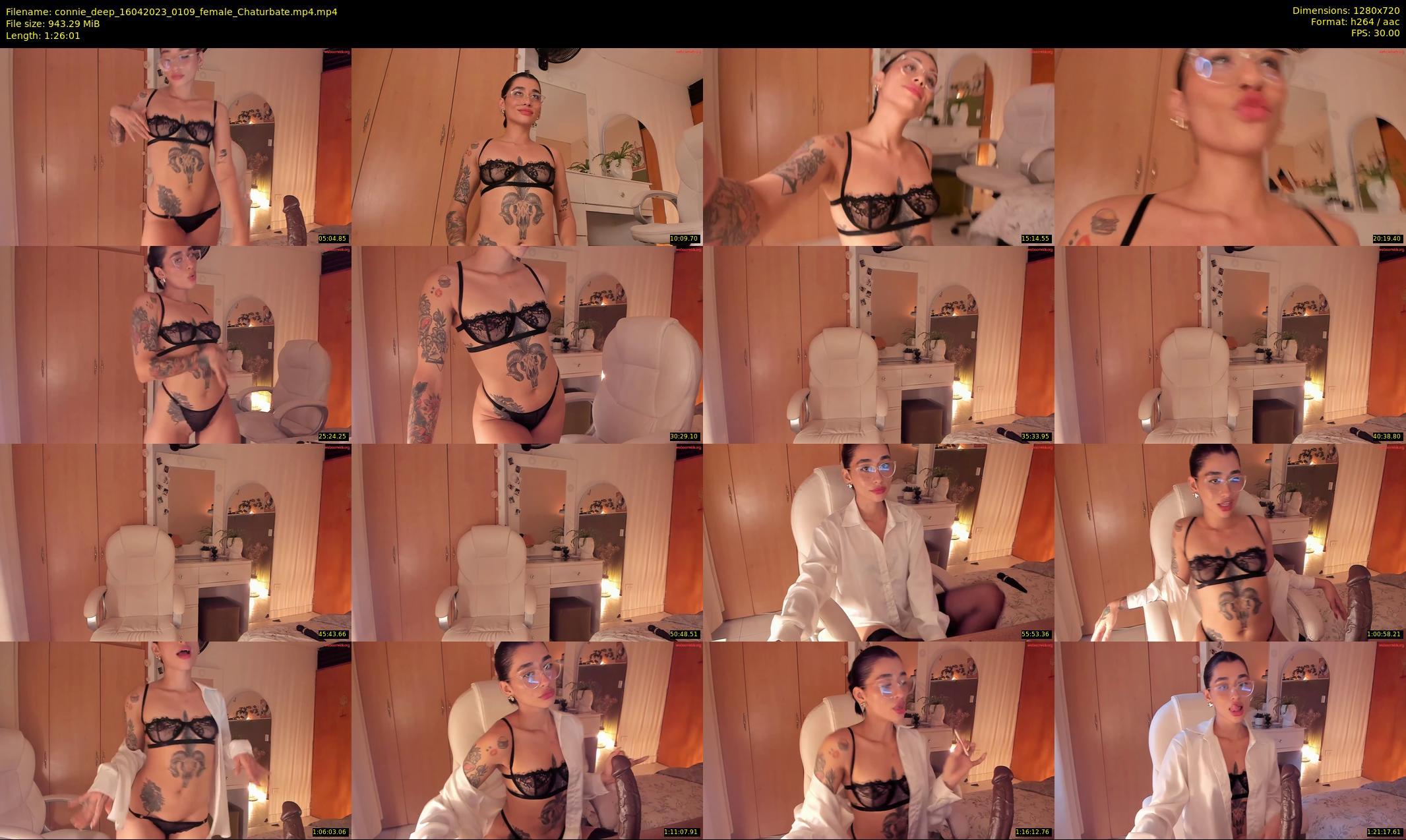 connie_deep — 87 minute Chaturbate female cam show recording, 720p, Apr 16, 2023