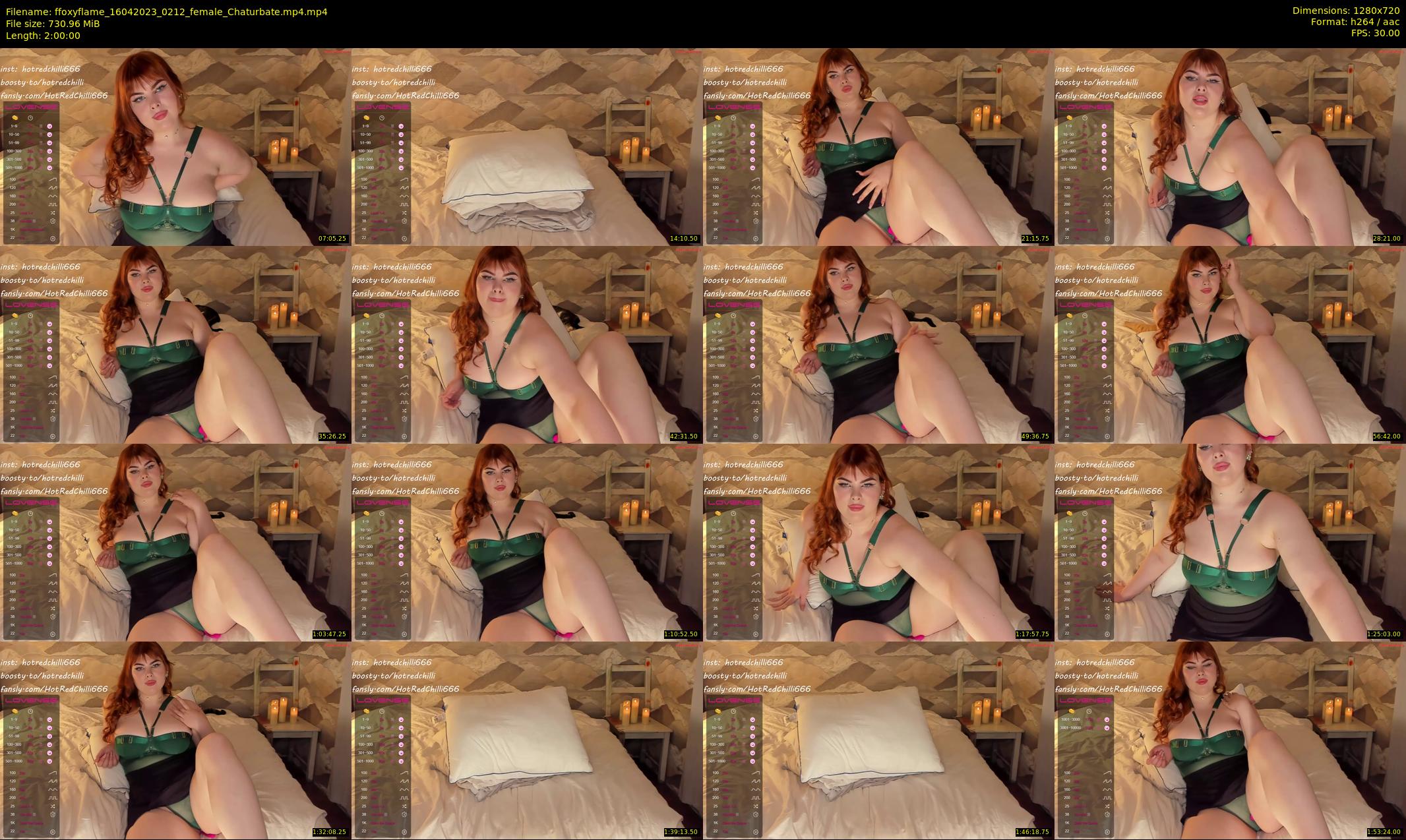 ffoxyflame — 120 minute Chaturbate female cam show recording, 720p, Apr 16, 2023
