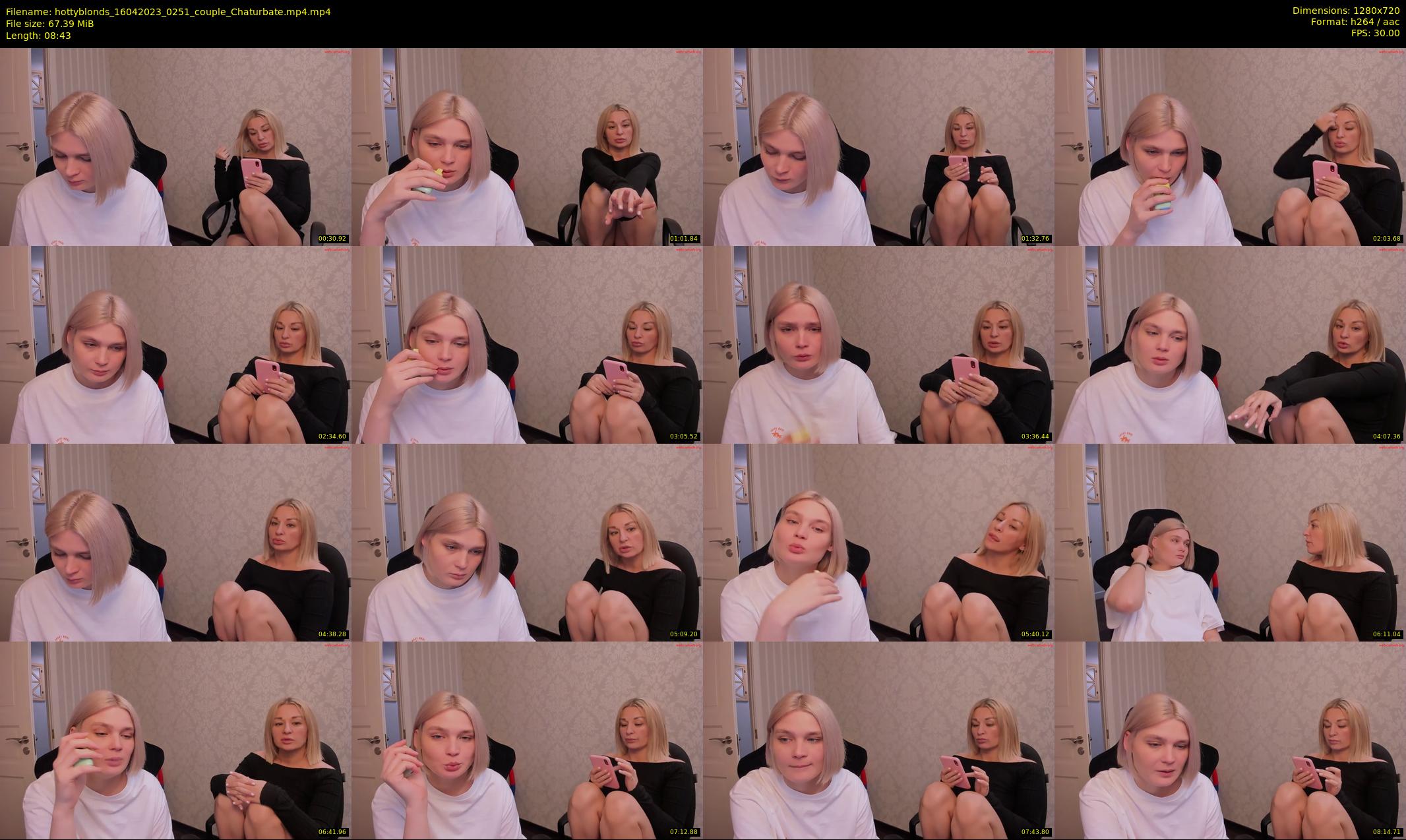 hottyblonds — 9 minute Chaturbate couple cam show recording, 720p, Apr 16, 2023