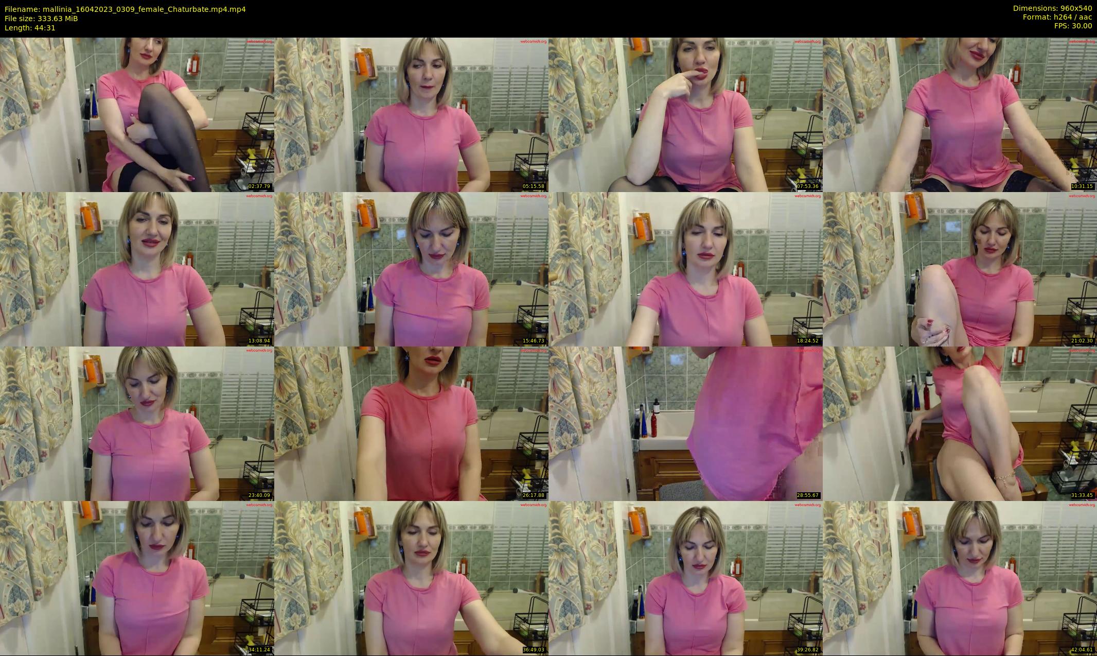 mallinia — 45 minute Chaturbate female cam show recording, 480p, Apr 16, 2023