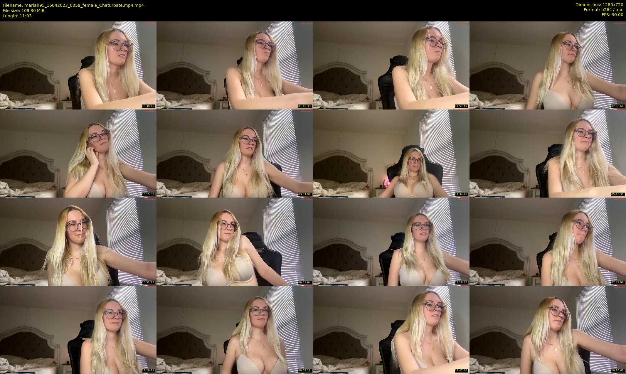mariah95 — 12 minute Chaturbate female cam show recording, 720p, Apr 16, 2023