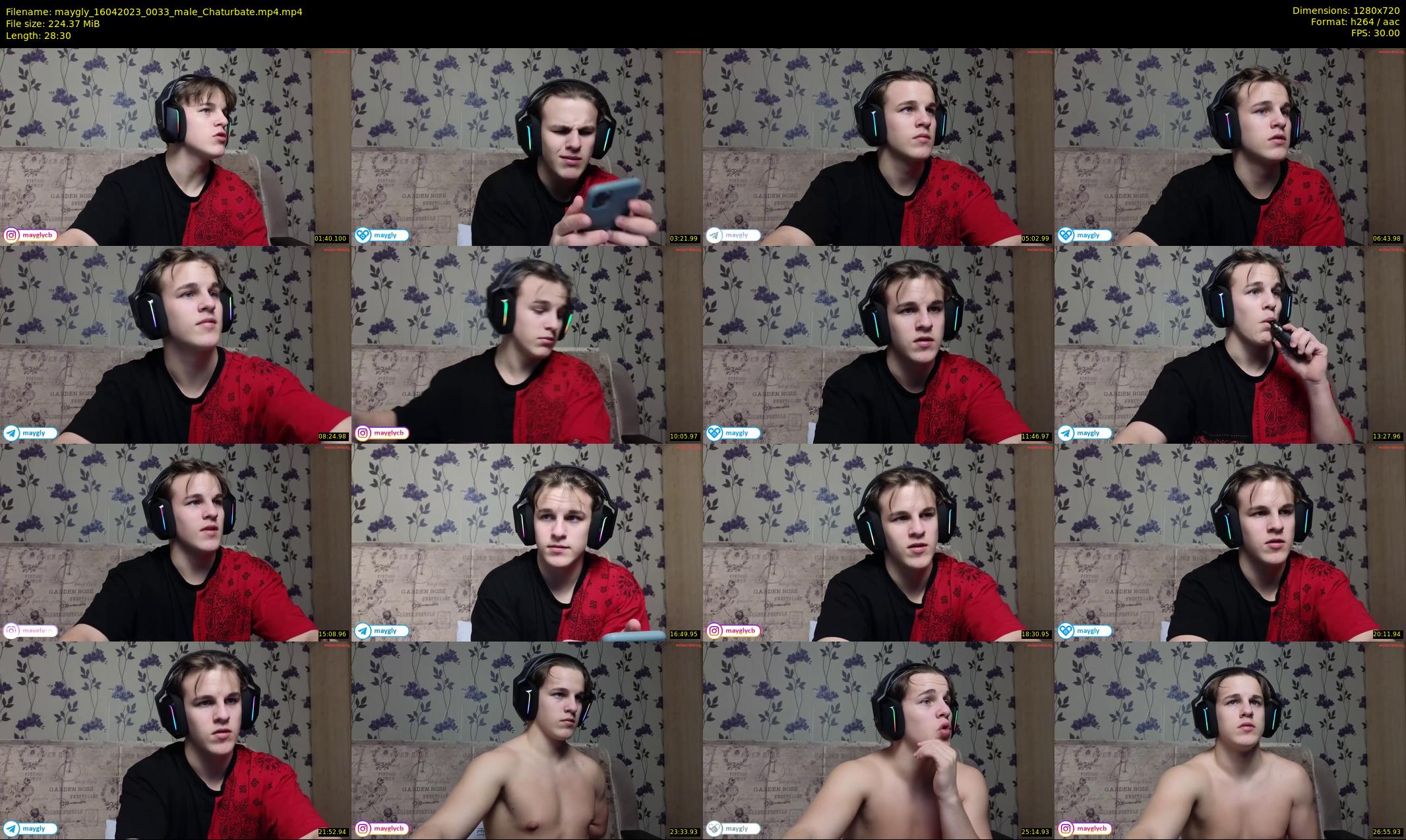 maygly — 29 minute Chaturbate male cam show recording, 720p, Apr 16, 2023